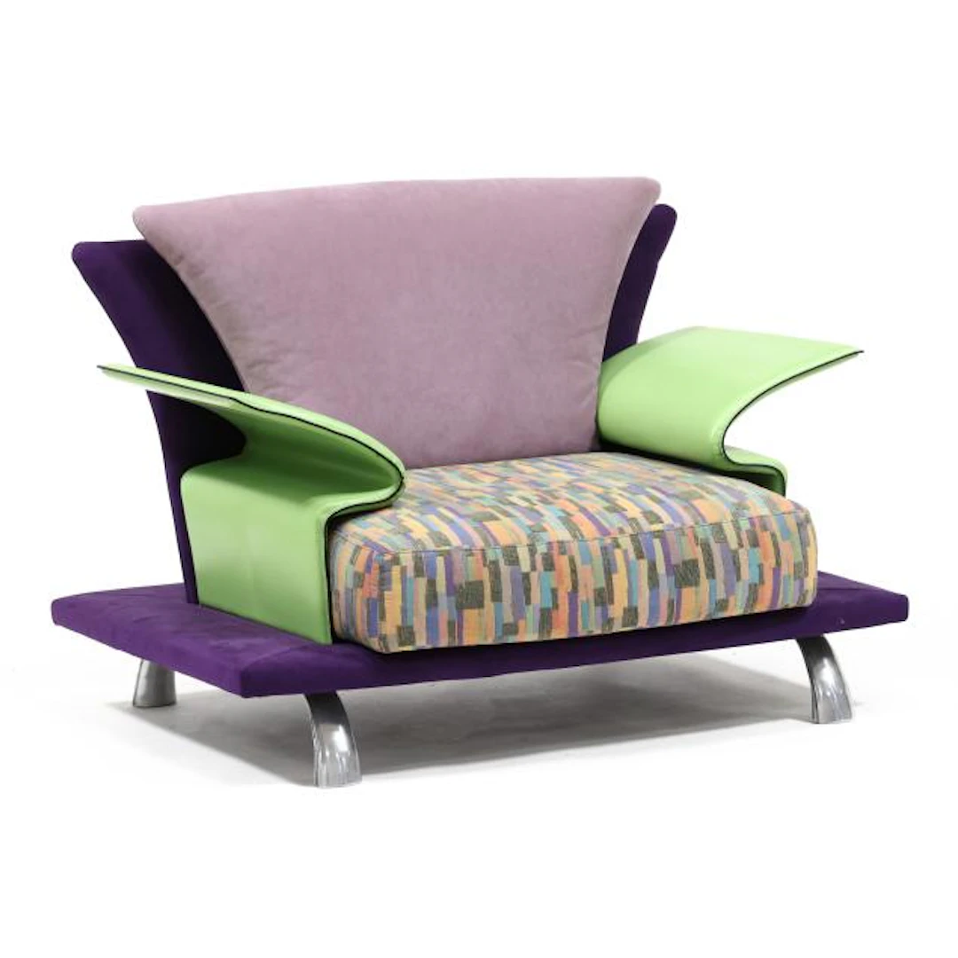 Saporiti Giorgio (Italy, 1938-2000), Super Roy, Memphis Armchair