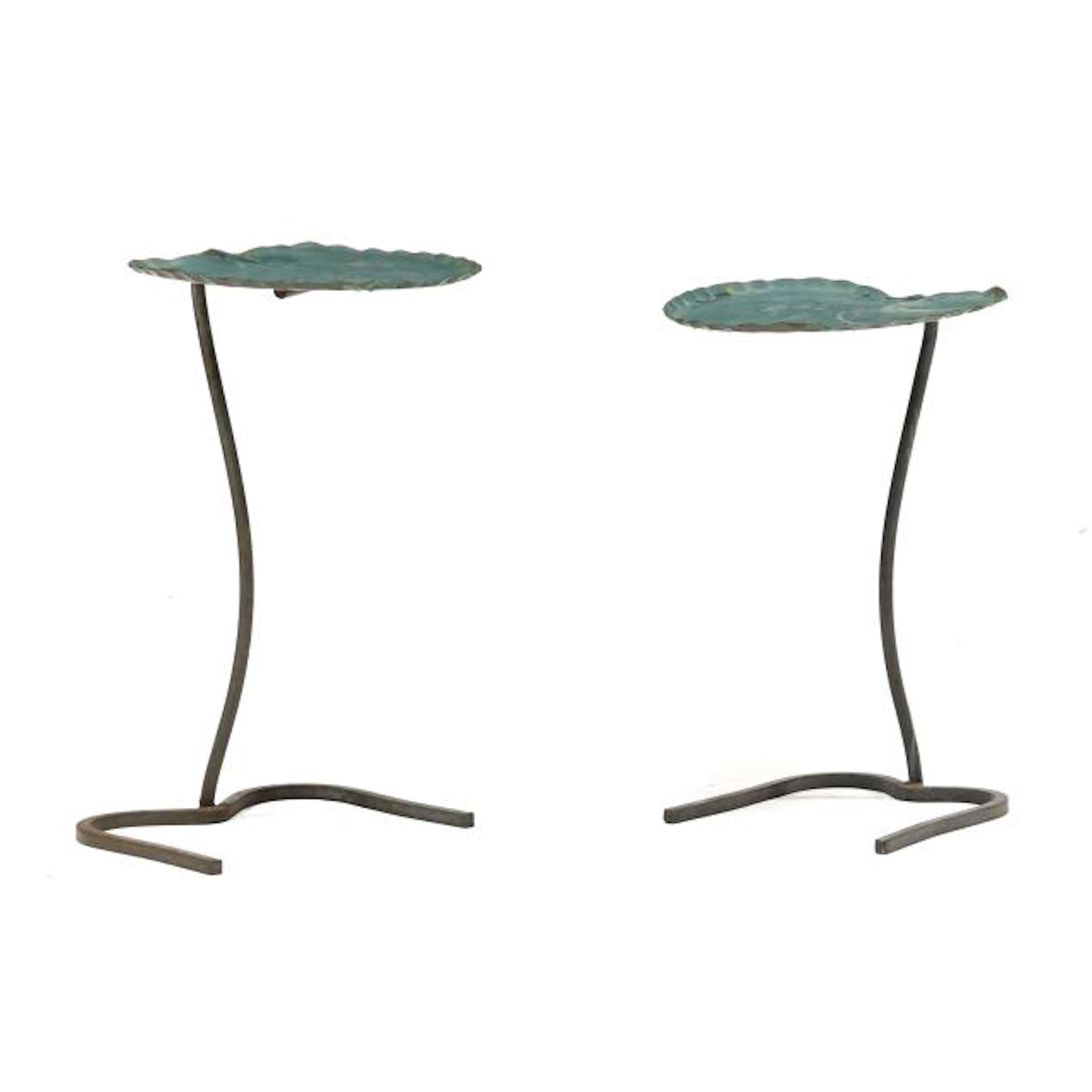 John B. Salterini (Italy, 1887-1952), Pair of Lily Pad Nesting Tables