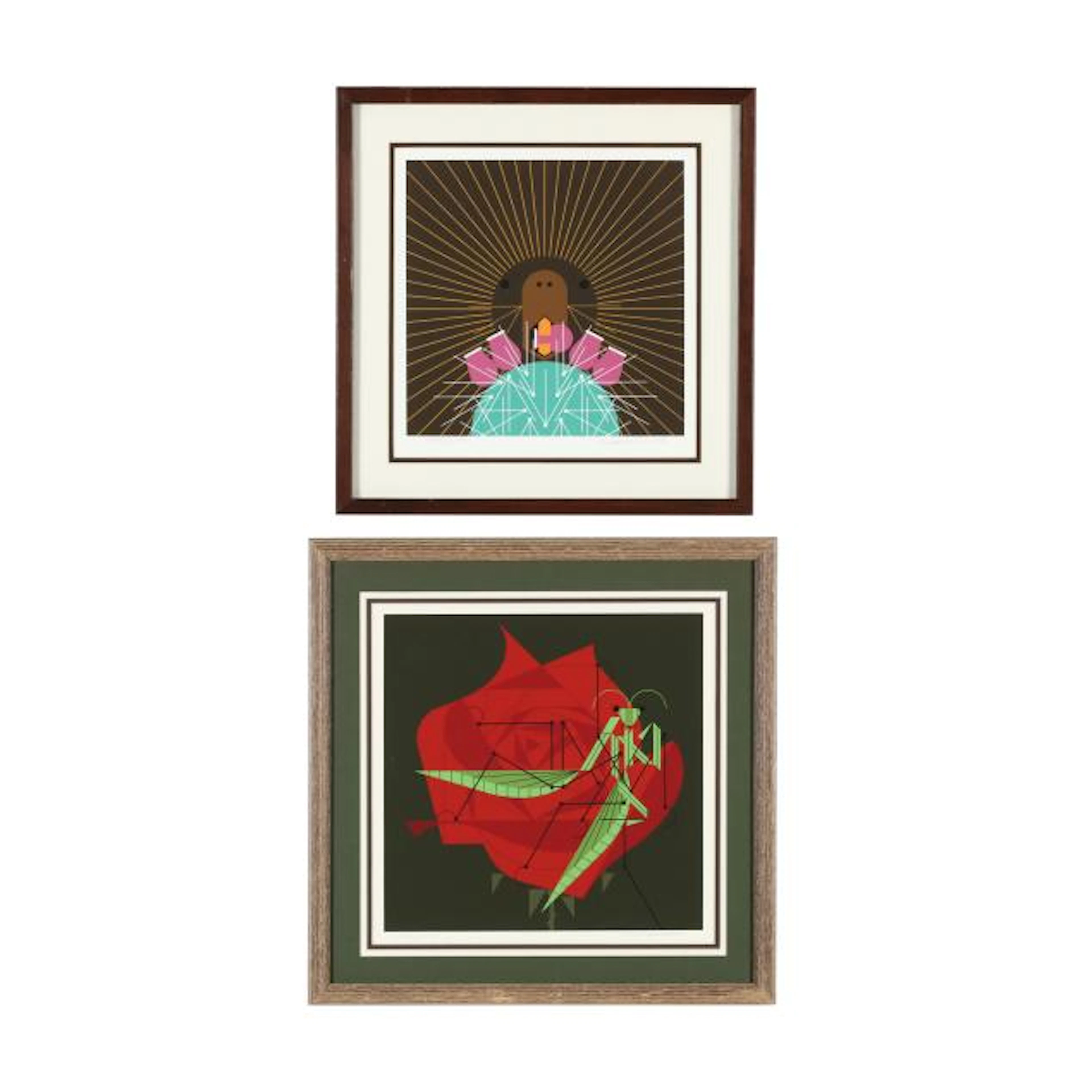 Charley Harper (American, 1922-2007), Prickly Pear / Wedding Feast (Two Works)