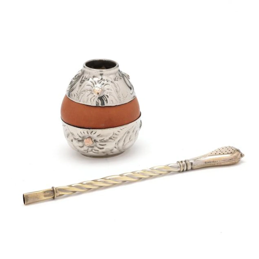 Argentinian Yerba Mate Gourd & Bombilla