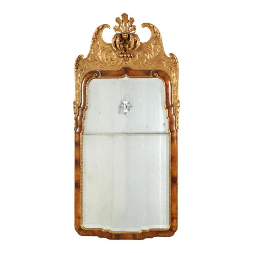 Mirror Fair New York (Stephen Cavallo), George I Style Wall Parcel Gilt Mirror