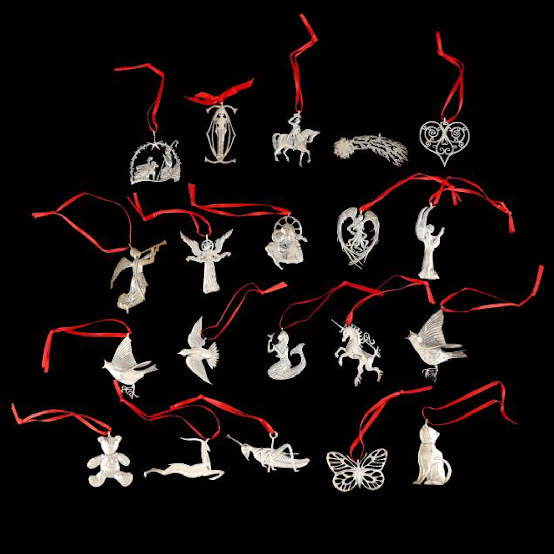 (20) Sterling Silver Holiday Ornaments