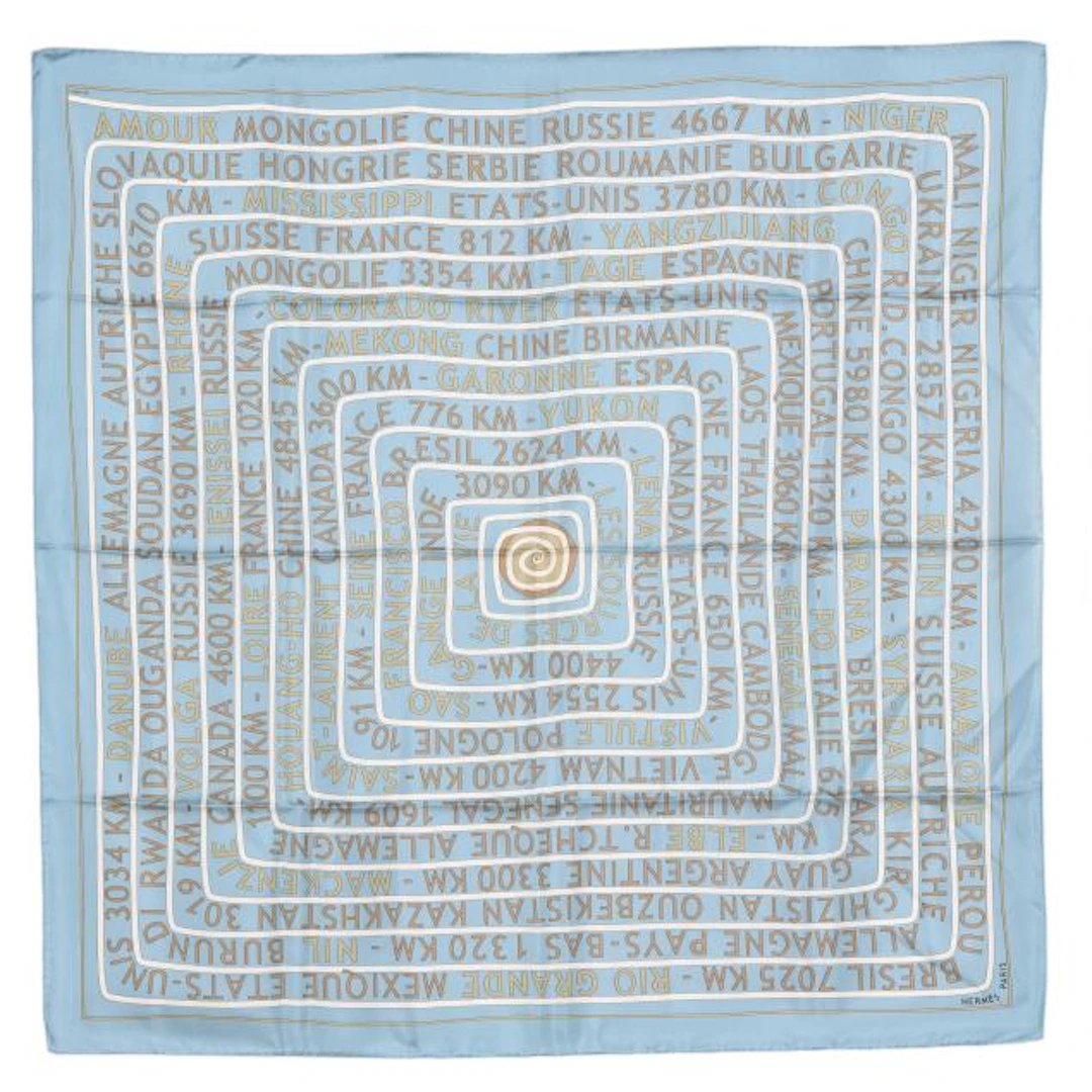 Silk Les Sources De La Vie Scarf, Hermès