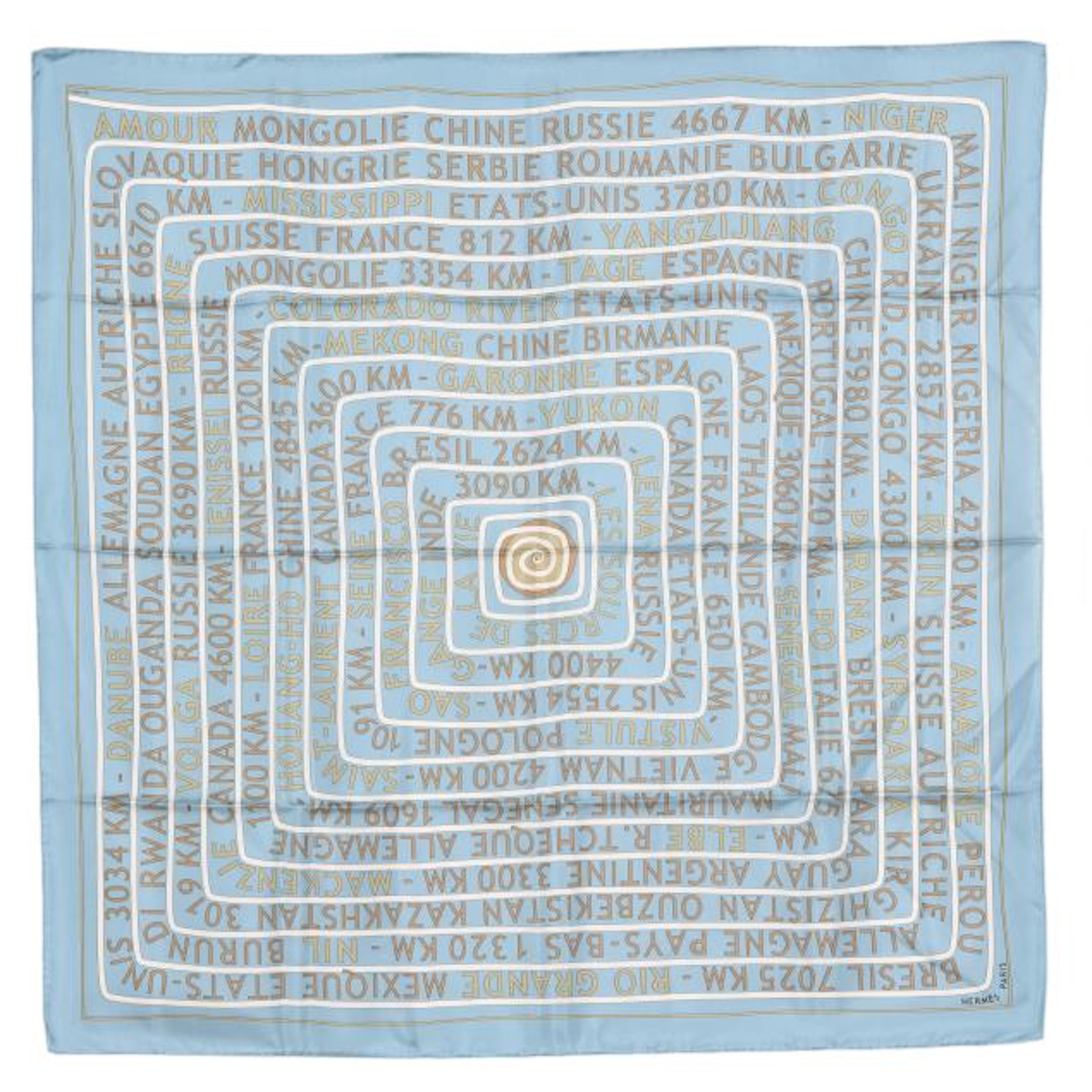 Silk Les Sources De La Vie Scarf, Hermès