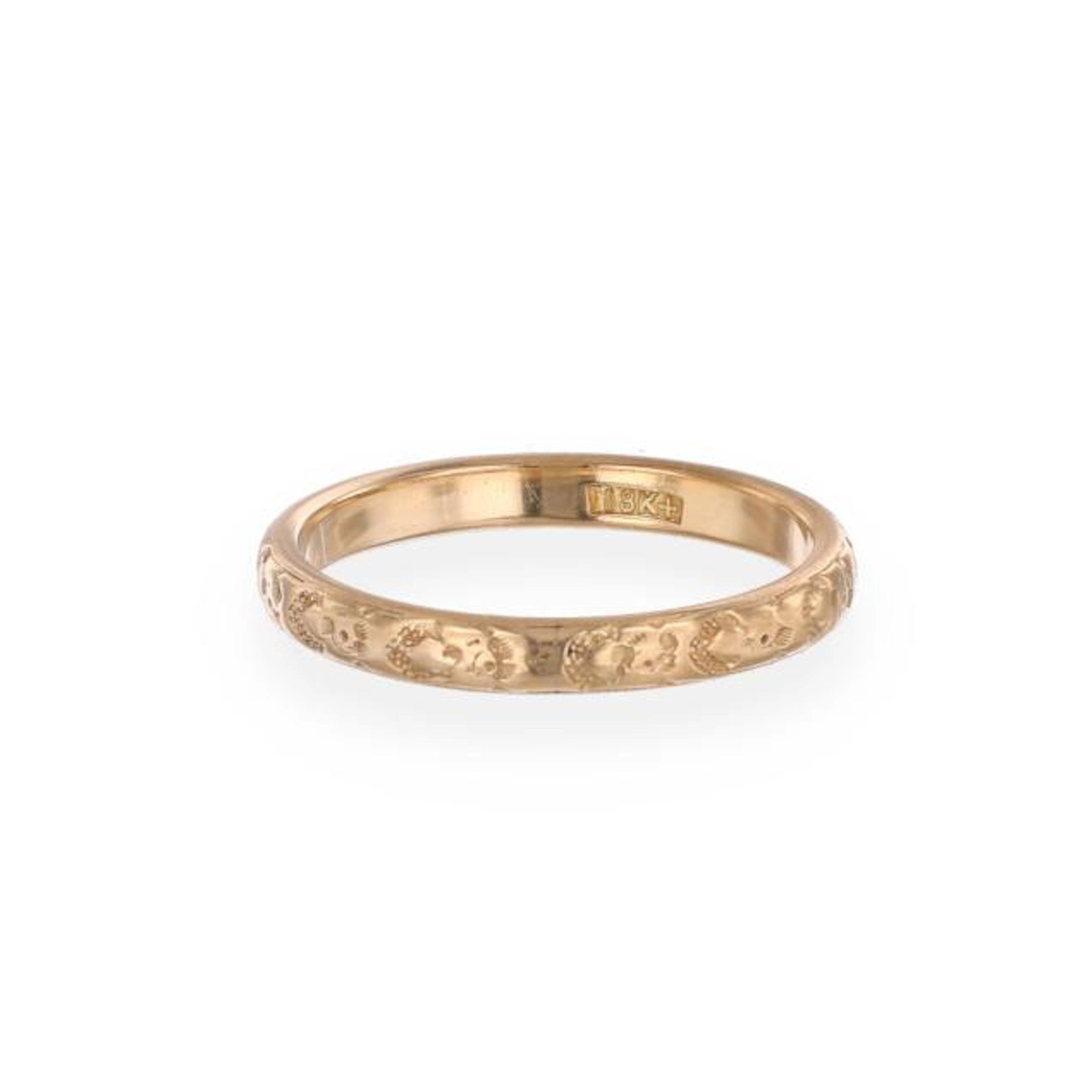 Gold Floral Motif Band