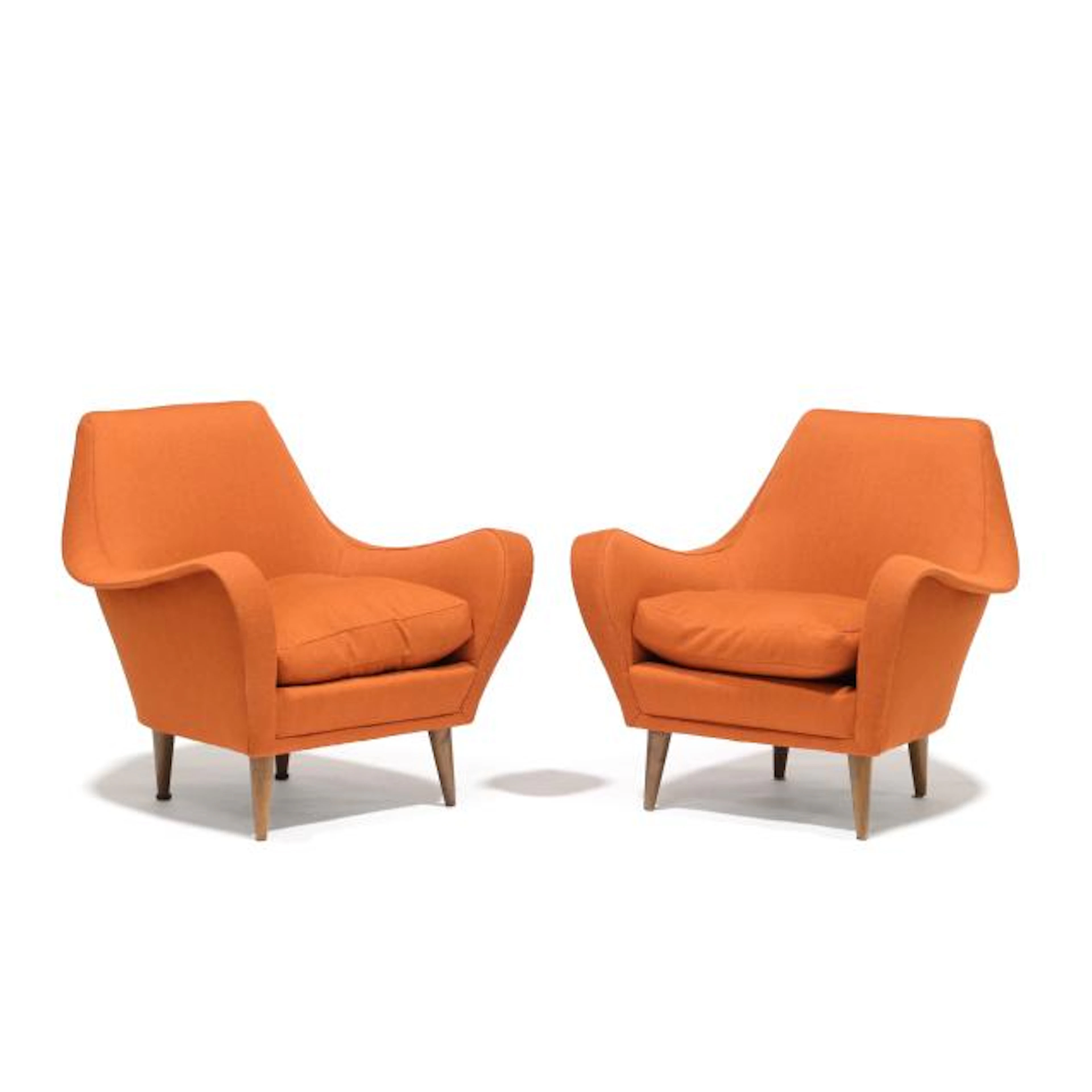 Pair of Italian Mid-Century Club Chairs