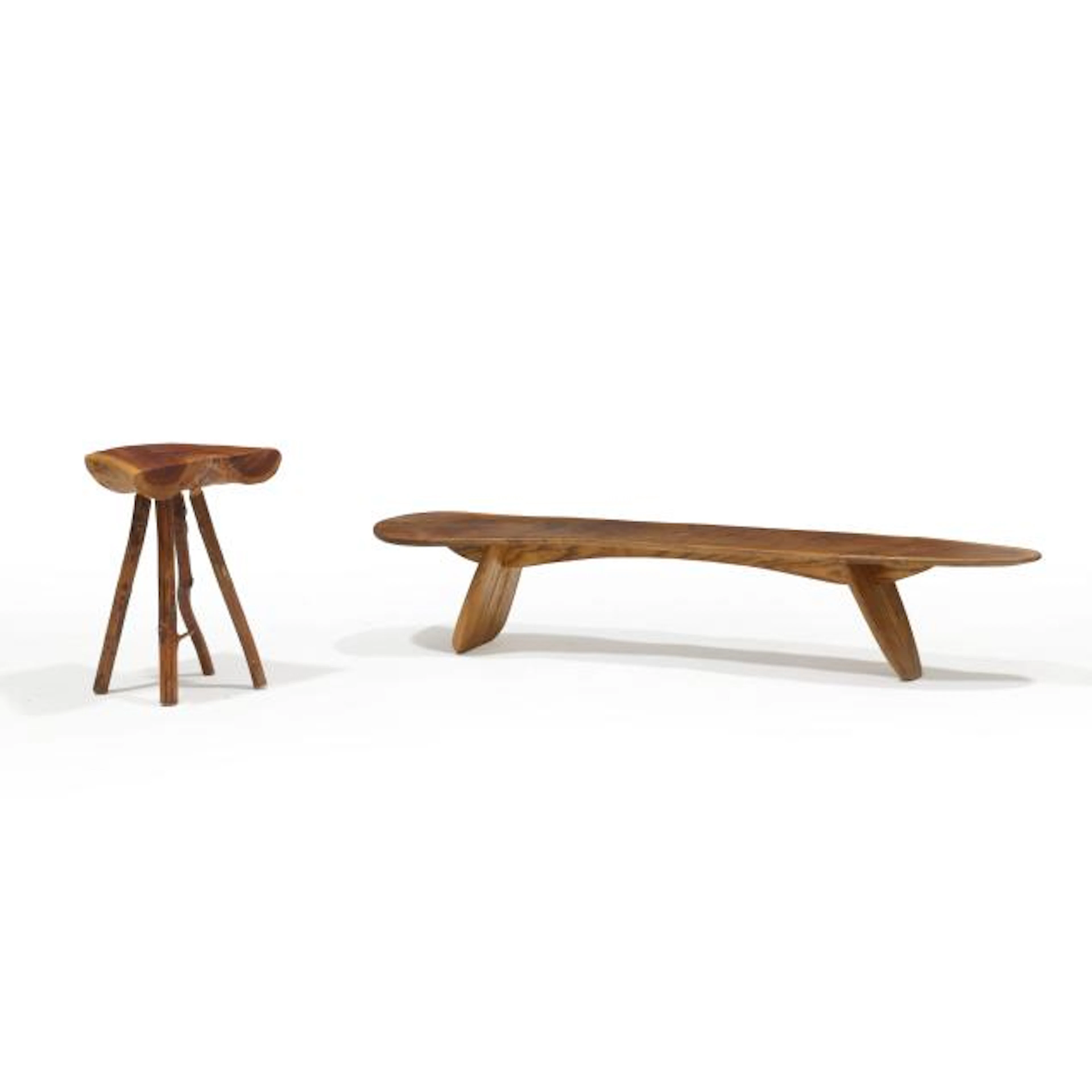American Craft Low Table and Stool