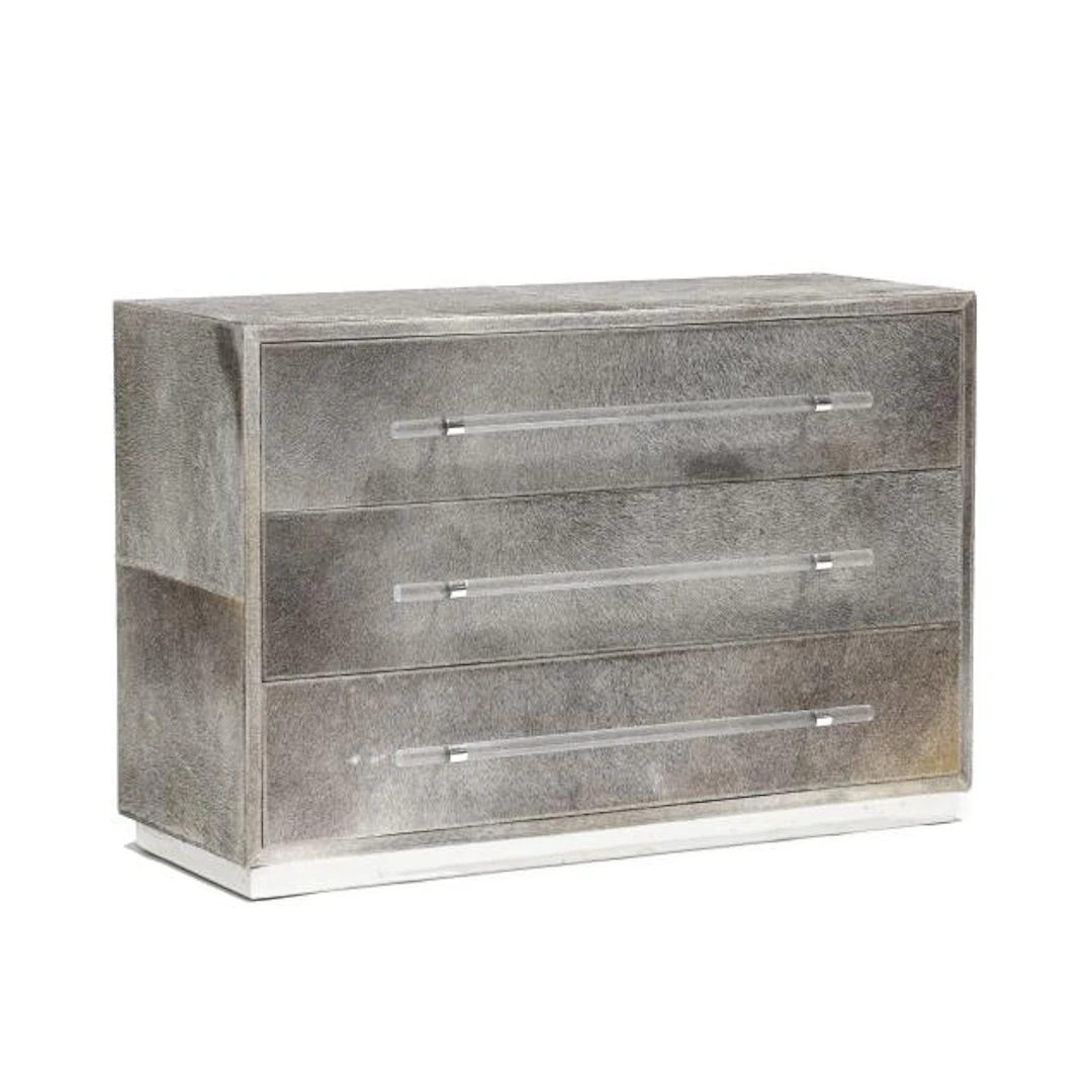 Interlude Home, Cassian Fur Covered Grand Chest