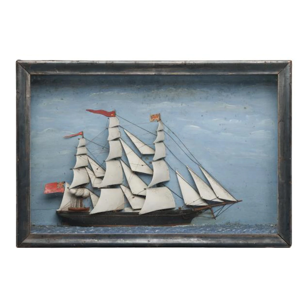 Victorian Wooden Ship Diorama