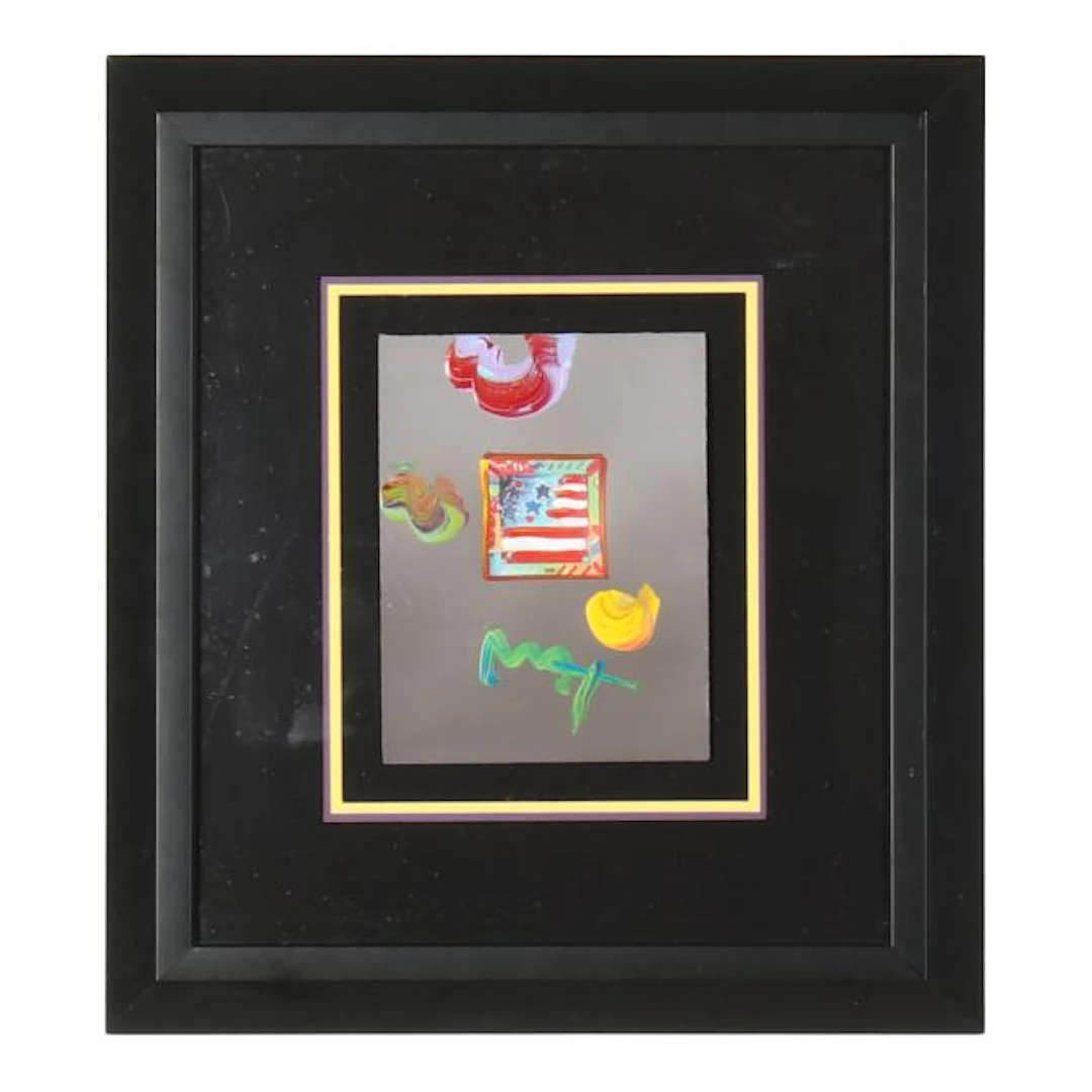 Peter Max (American, 1937-2026), Small Flag on Blends