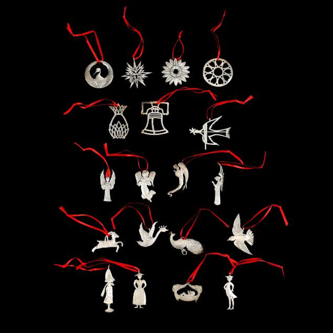 Hand & Hammer, (19) Sterling Silver Holiday Ornaments