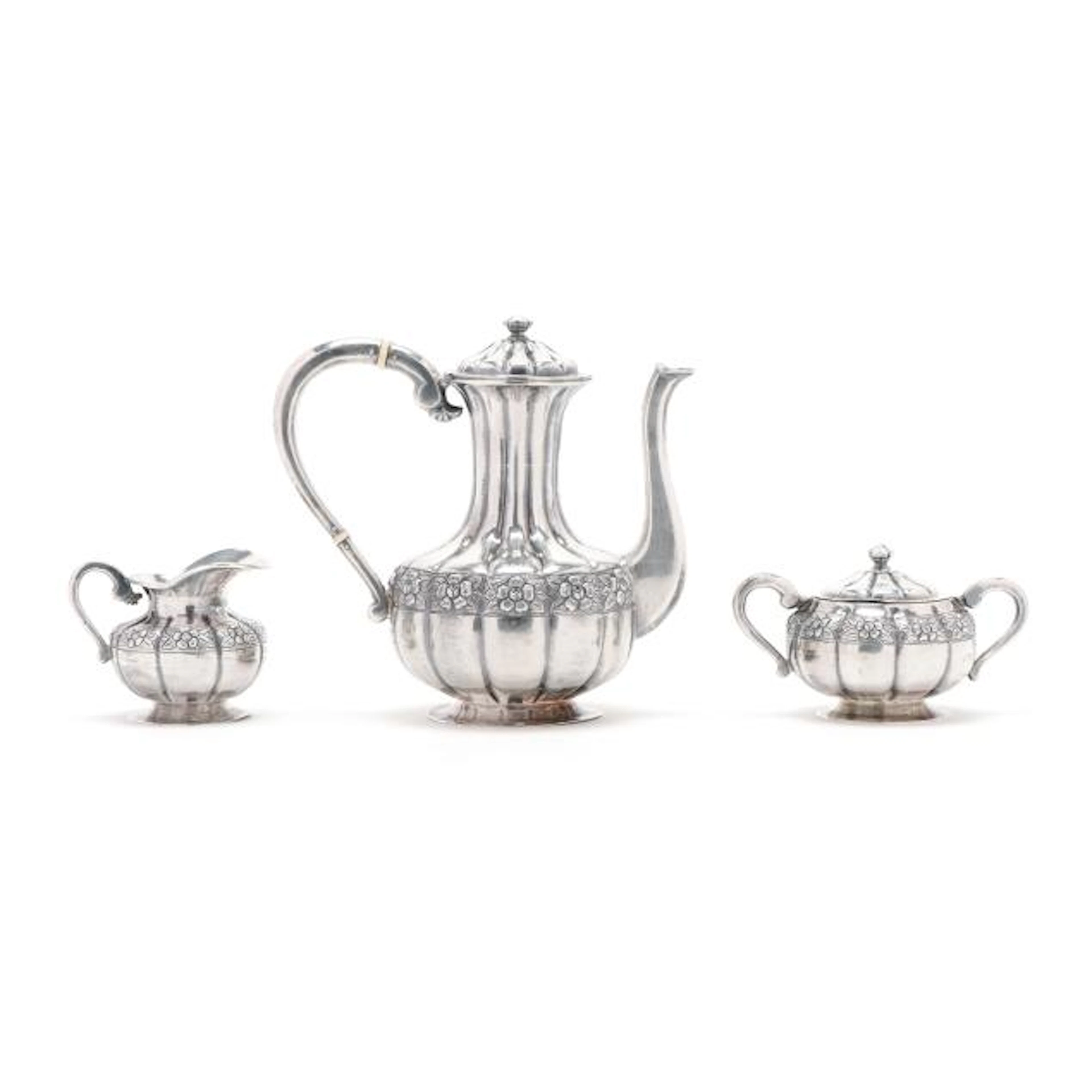 Mexican Sterling Silver Coffee Service, Mark of Sanborns