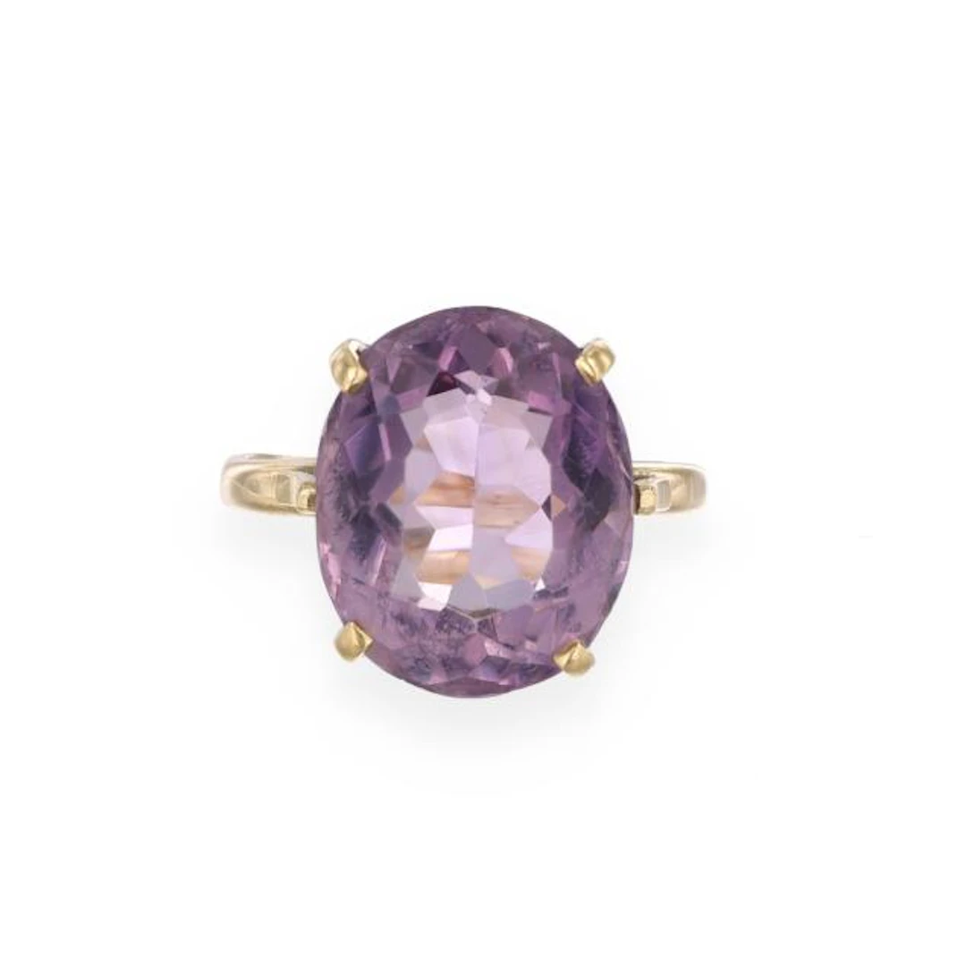 Gold and Amethyst Ring