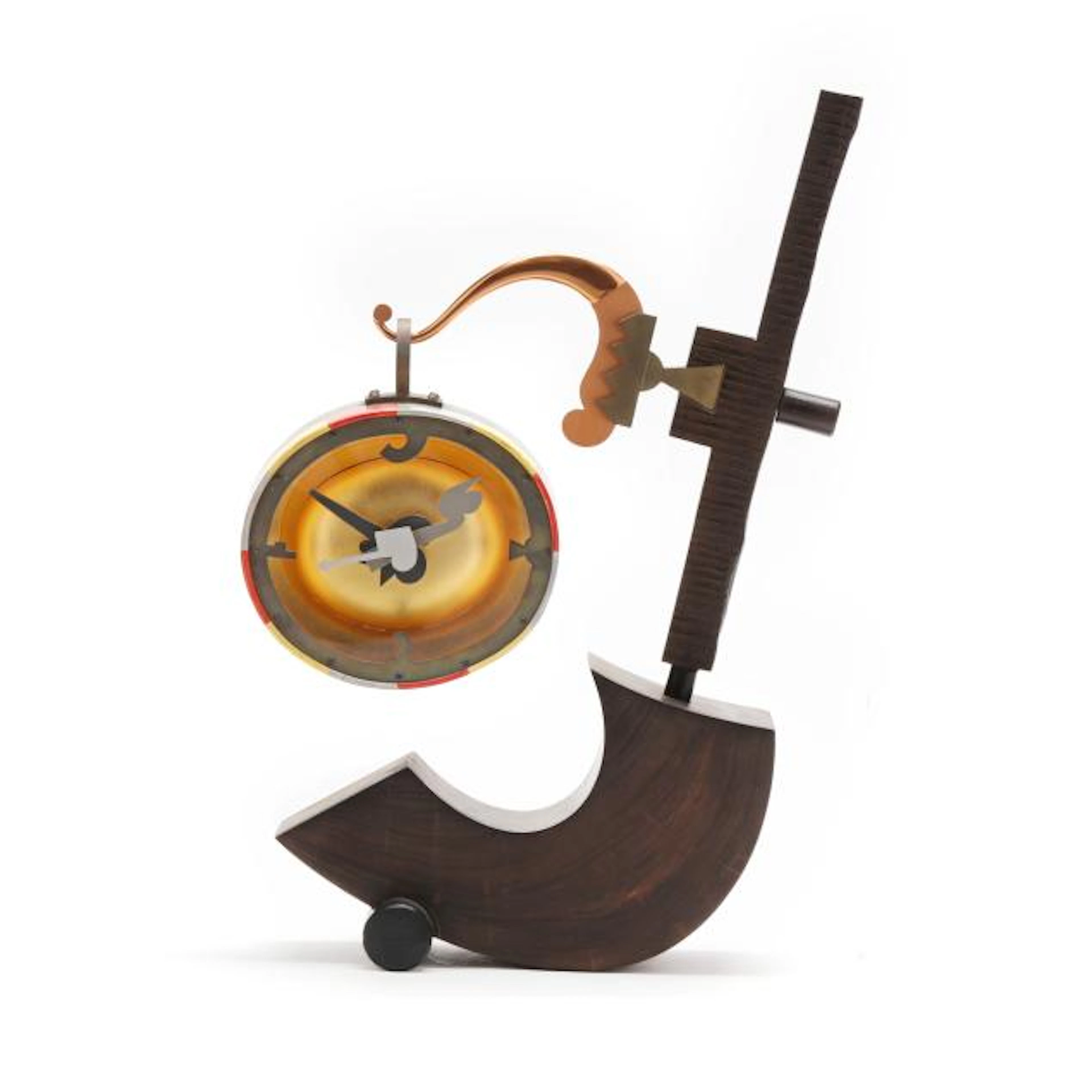 Garry Knox Bennett (American, 1934-2022), Postmodern Sculptural Table Clock