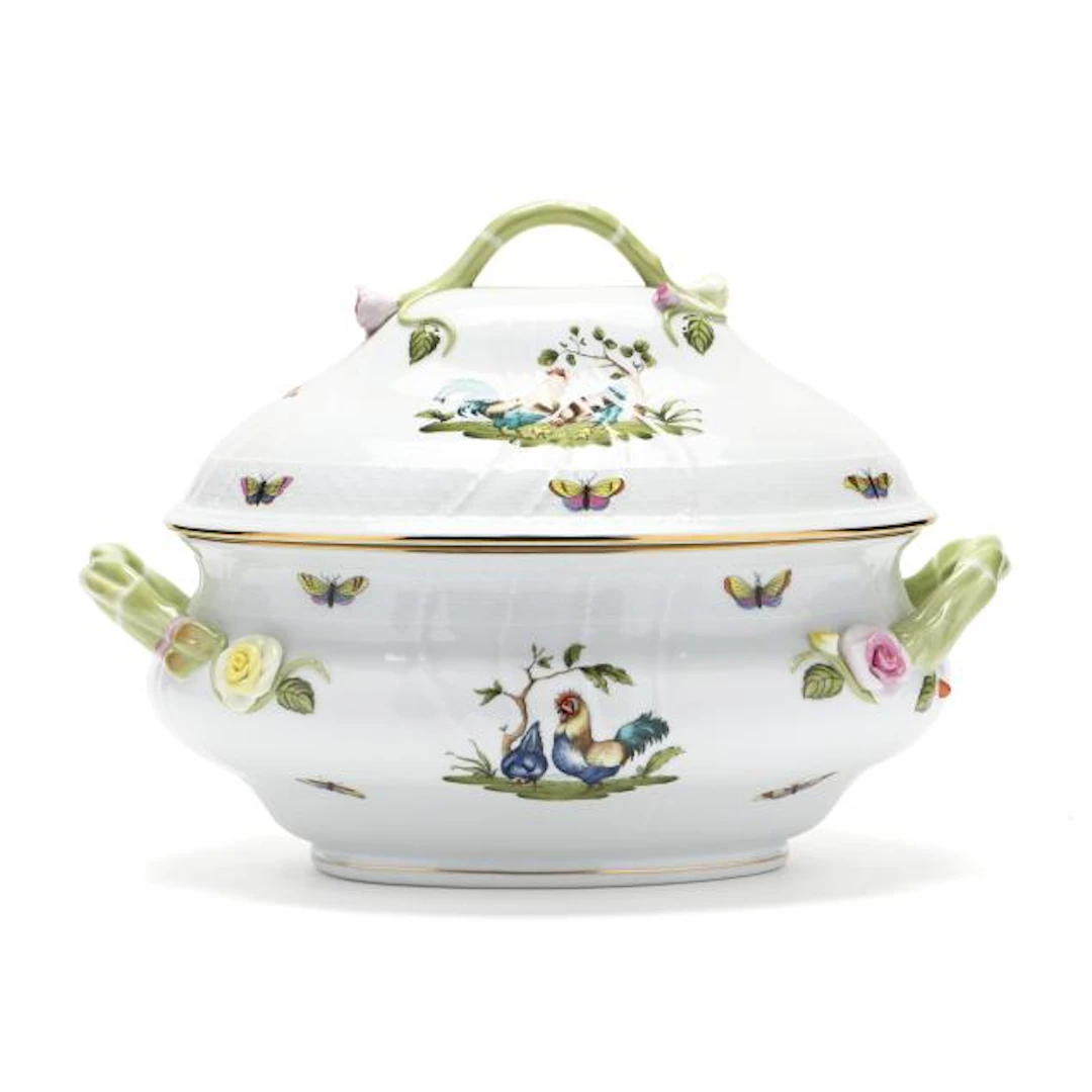 Herend Chanticleer Oval Lidded Tureen