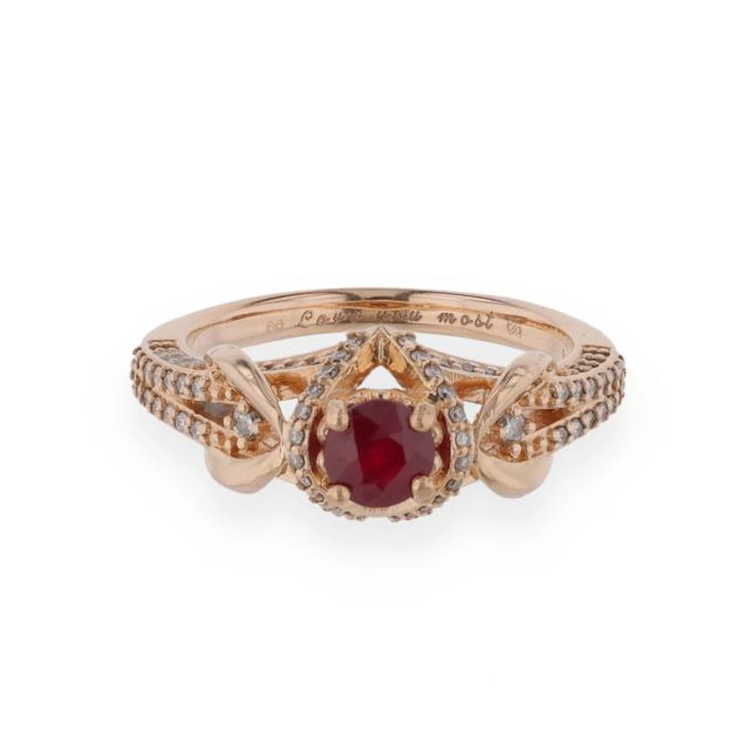 Gold, Ruby, and Diamond Ring, Glamira