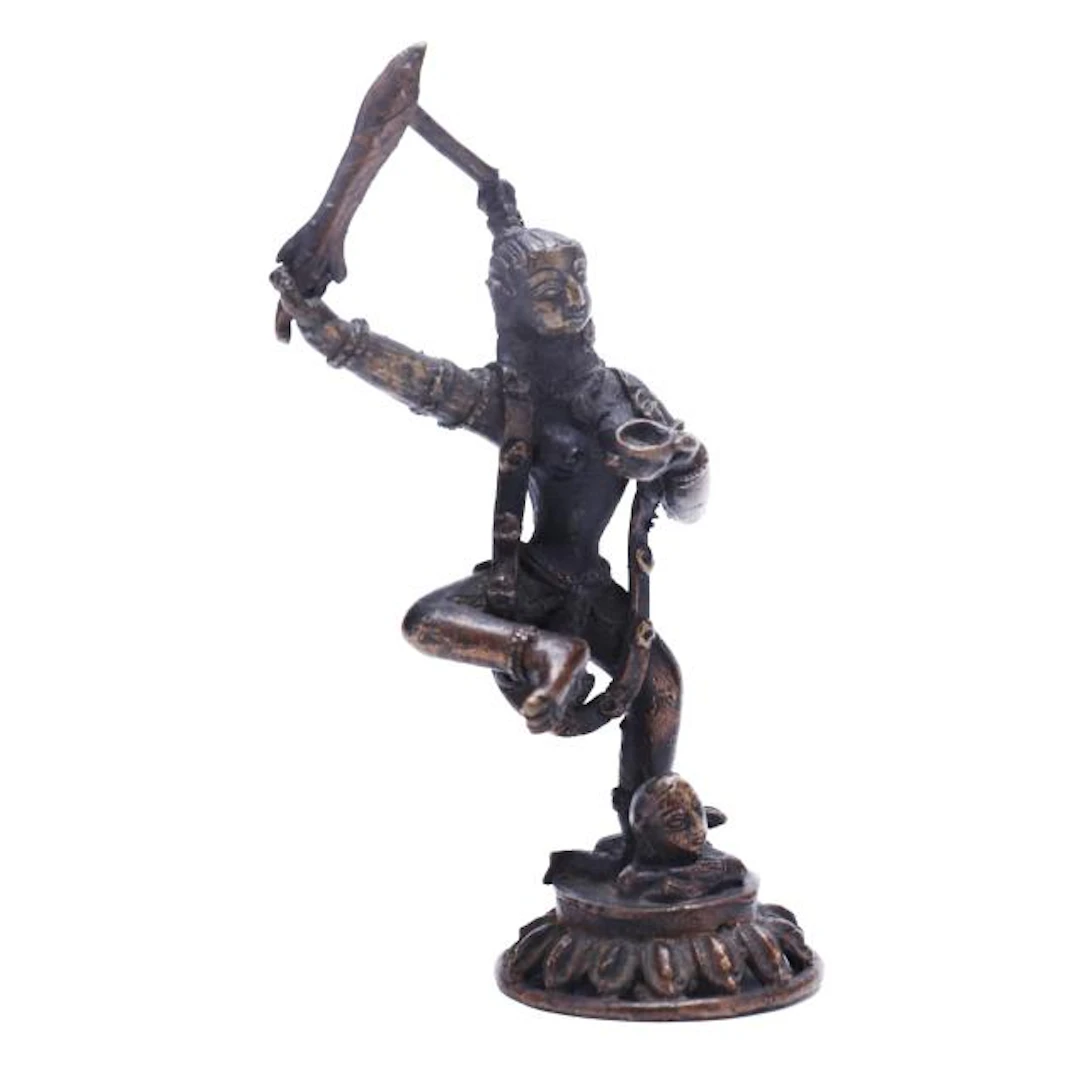 A Himalayan Bronze Dancing Figure of Durga