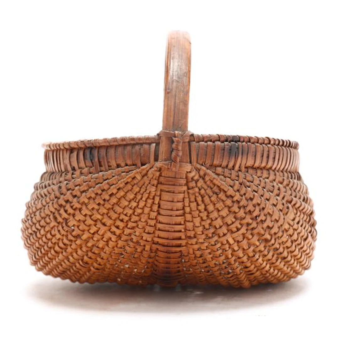 Mary Causby (Burke County, NC, 1873-1955), Miniature Splint Oak Rib-Type Basket