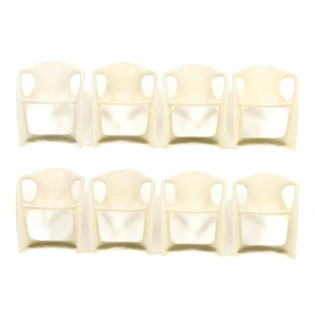 attributed Alexander Begge, Set of Eight Casalino Chairs