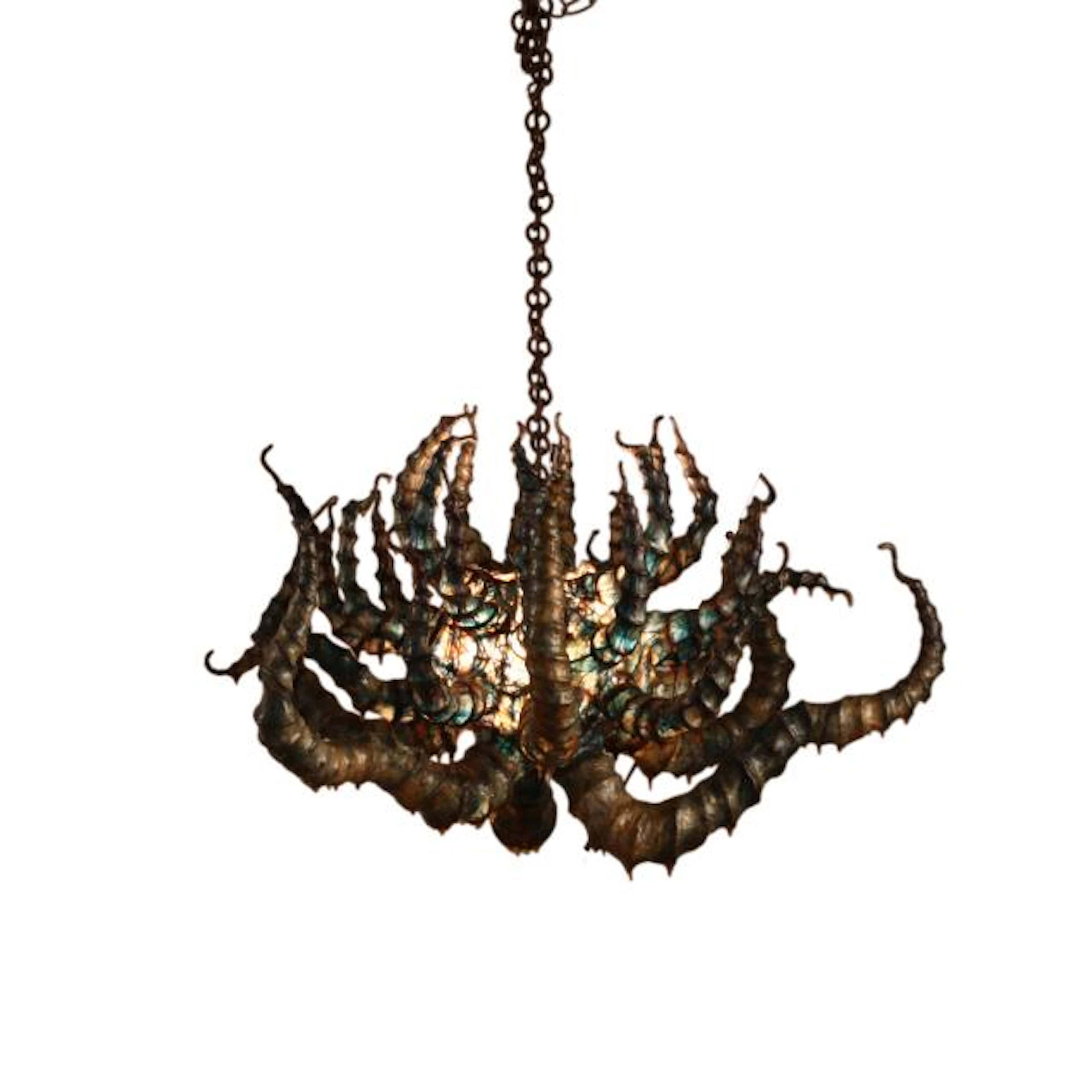 Donna Reinsel (American, b. 1957), Animal Gut Chandelier