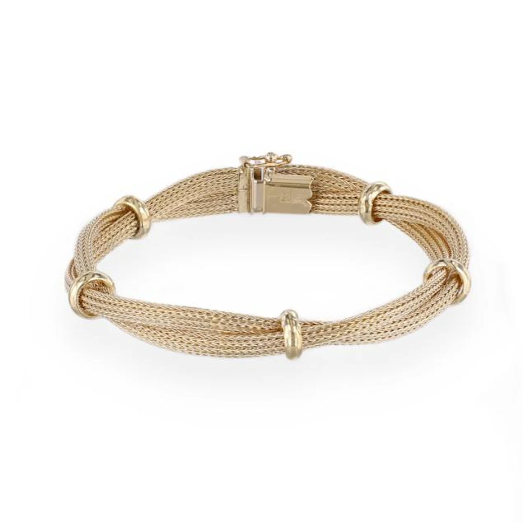 Gold Mesh Twist Bracelet, H.W. Burdick