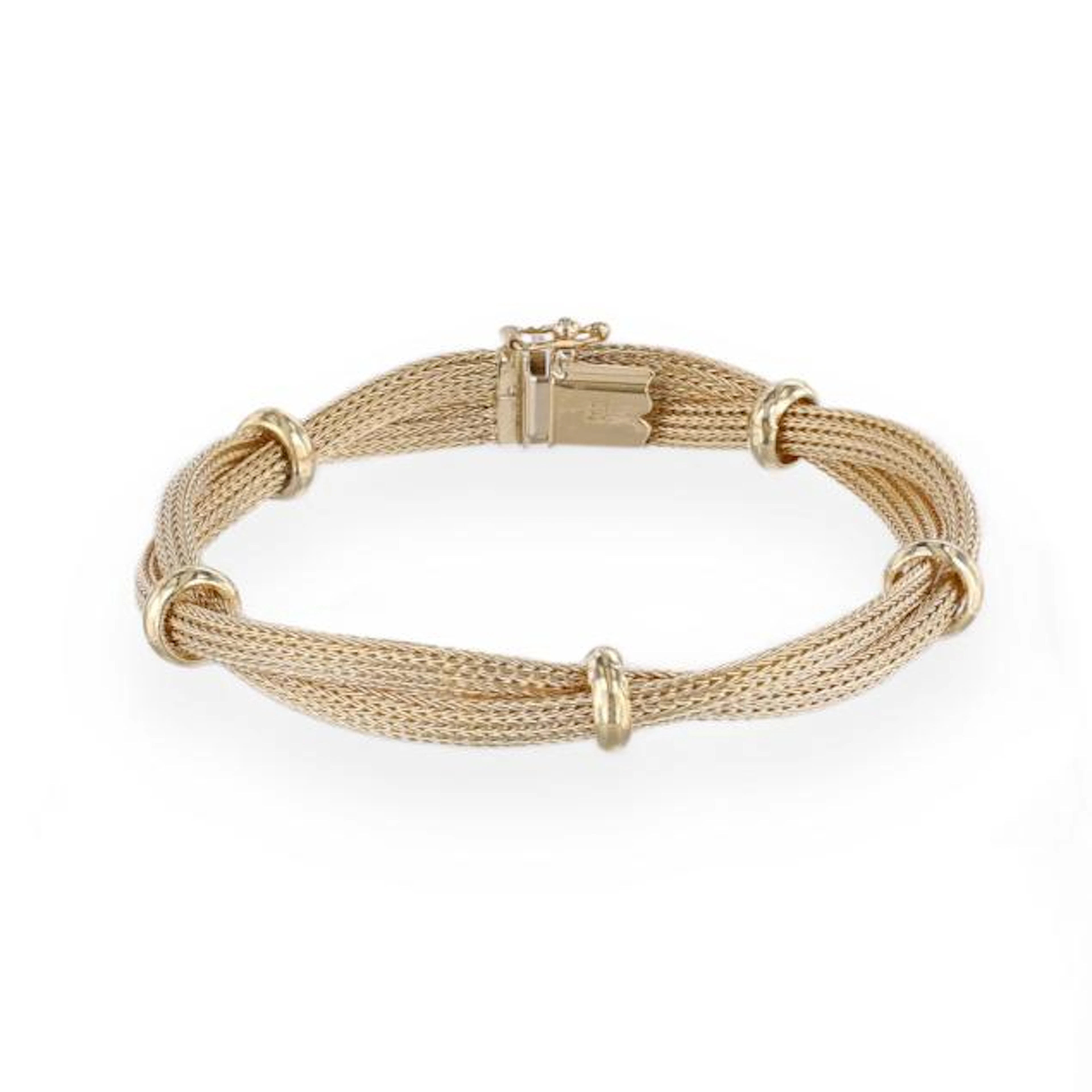 Gold Mesh Twist Bracelet, H.W. Burdick