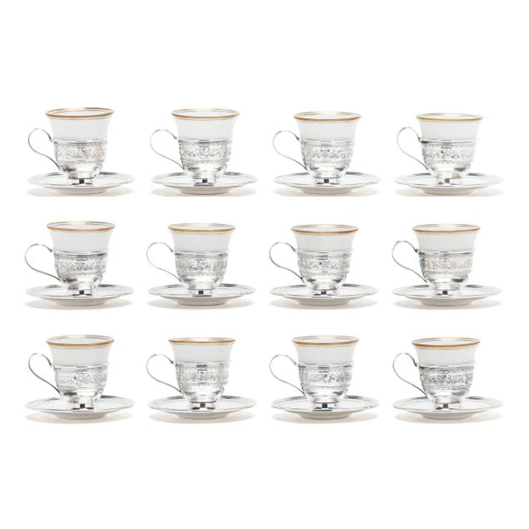 Sterling Silver Demitasse Service for Twelve by M. Fred Hirsch Co.