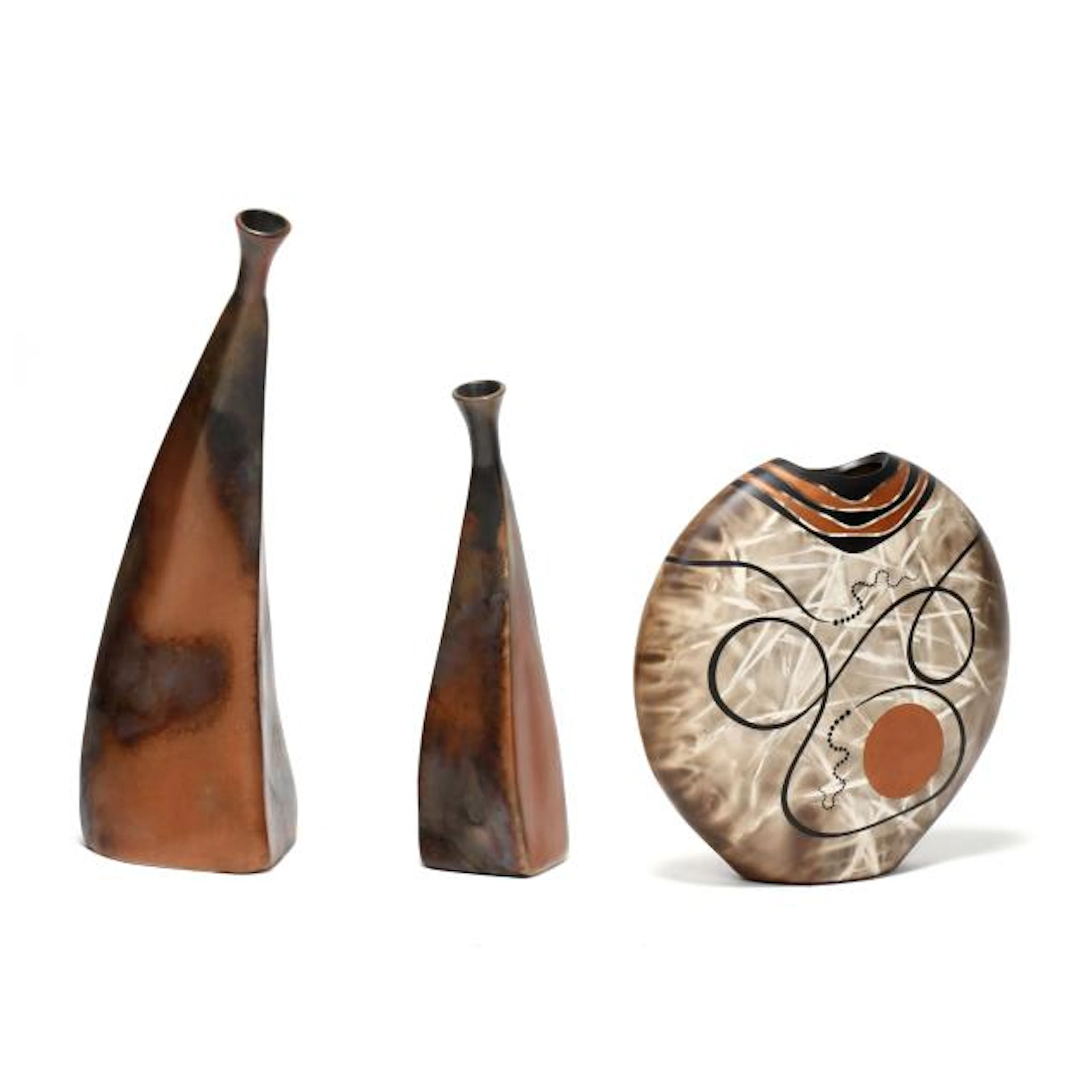 Louis and Christine Colombarini (TN), Three Large Clay Vessels
