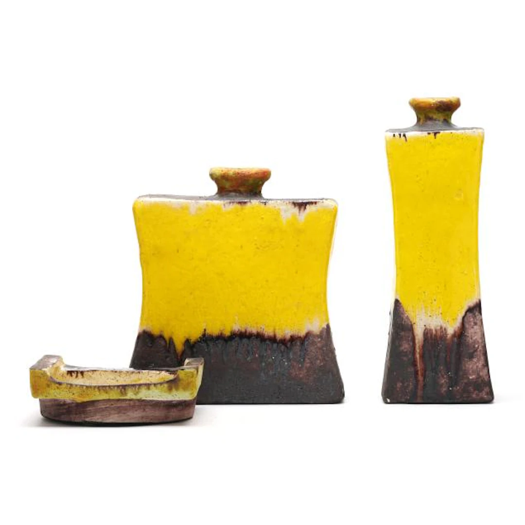 Gli Etruschi, Three Mid-Century Italian Mid-Century Ceramics