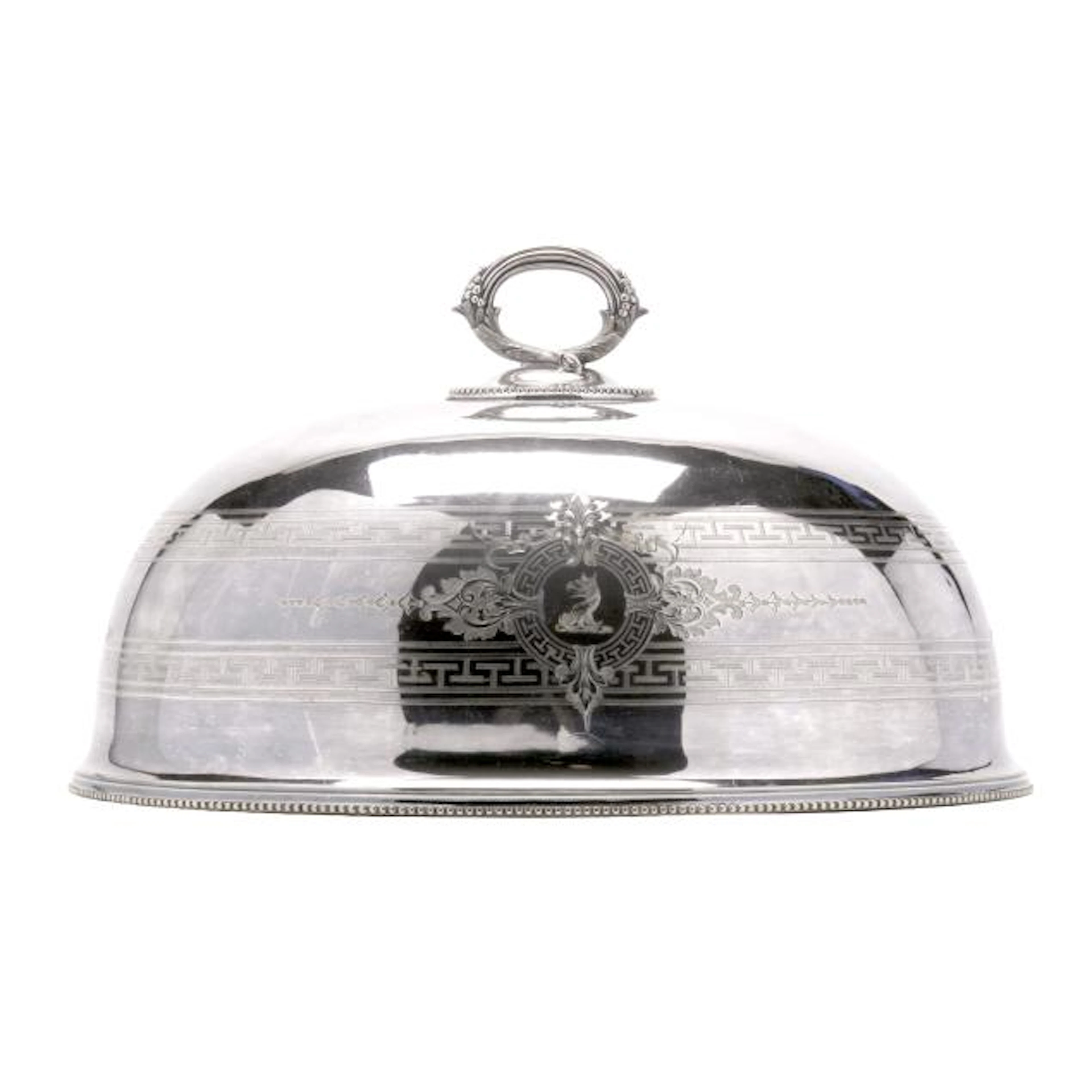 Antique Sheffield Silver-Plated Meat Dome