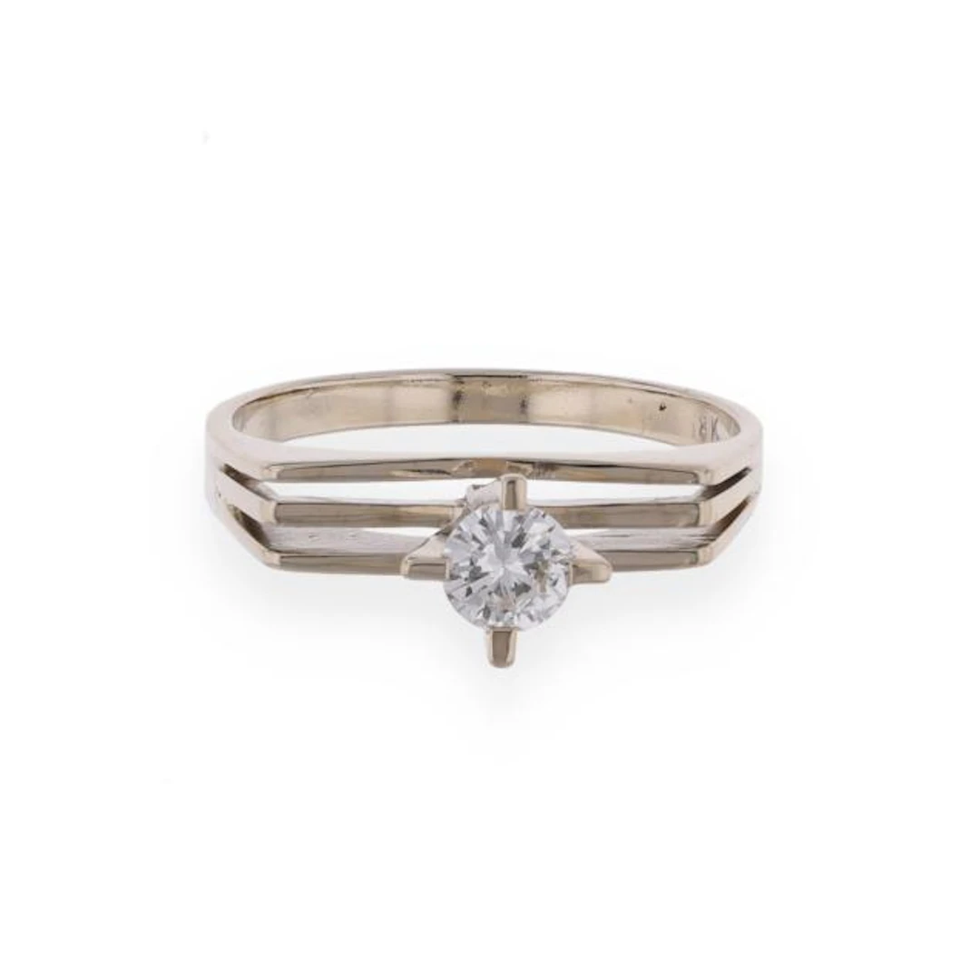 White Gold and Diamond Ring