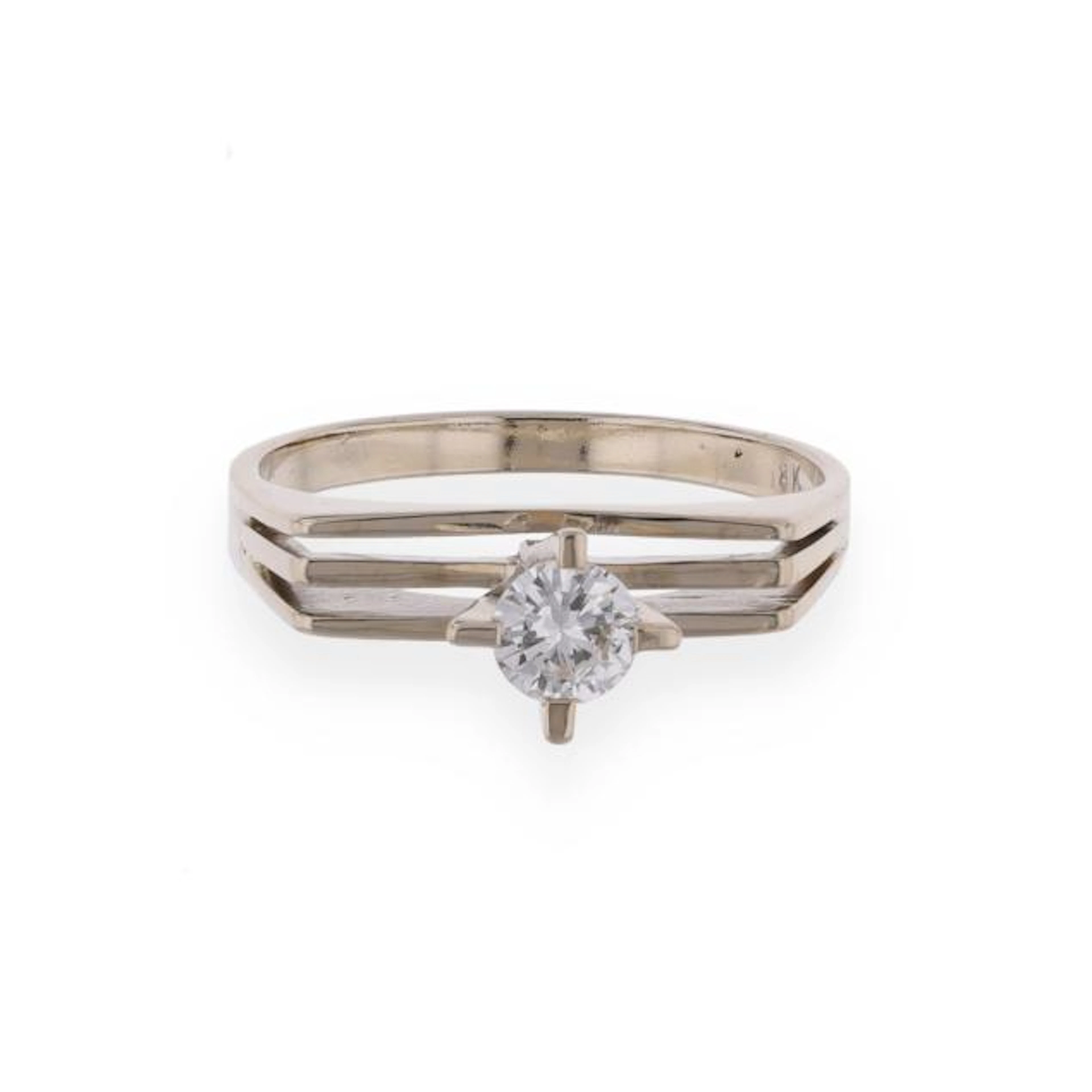 White Gold and Diamond Ring