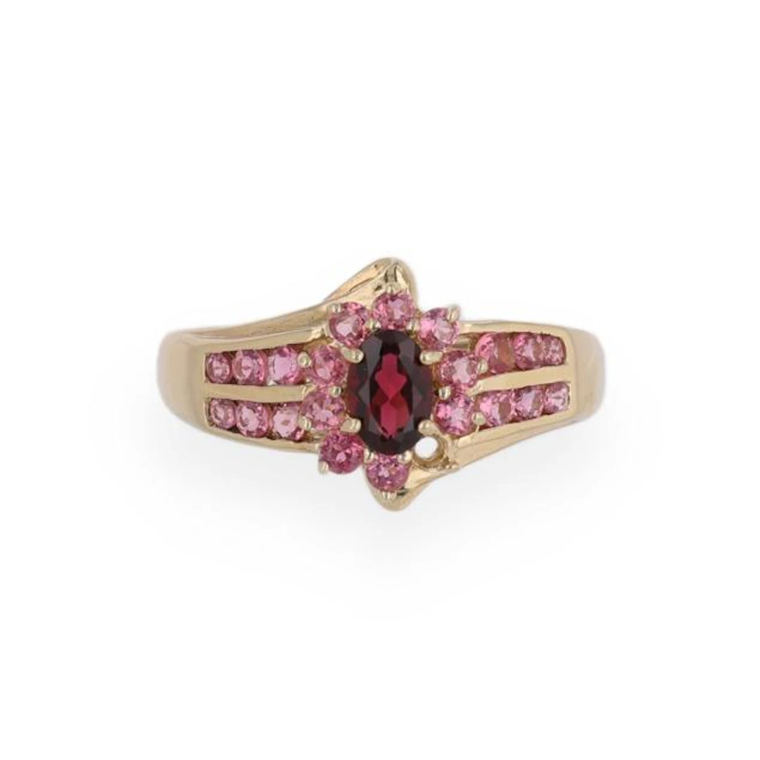 Gold, Rubellite, and Pink Tourmaline Ring, Thailand