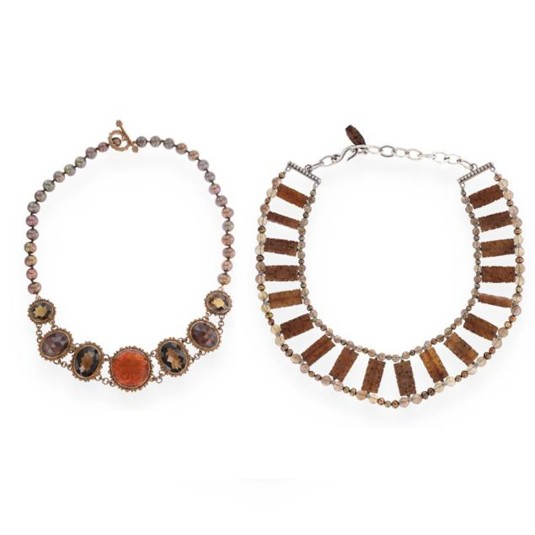 Two Gem-Set and Bead Necklaces, Stephen Dweck