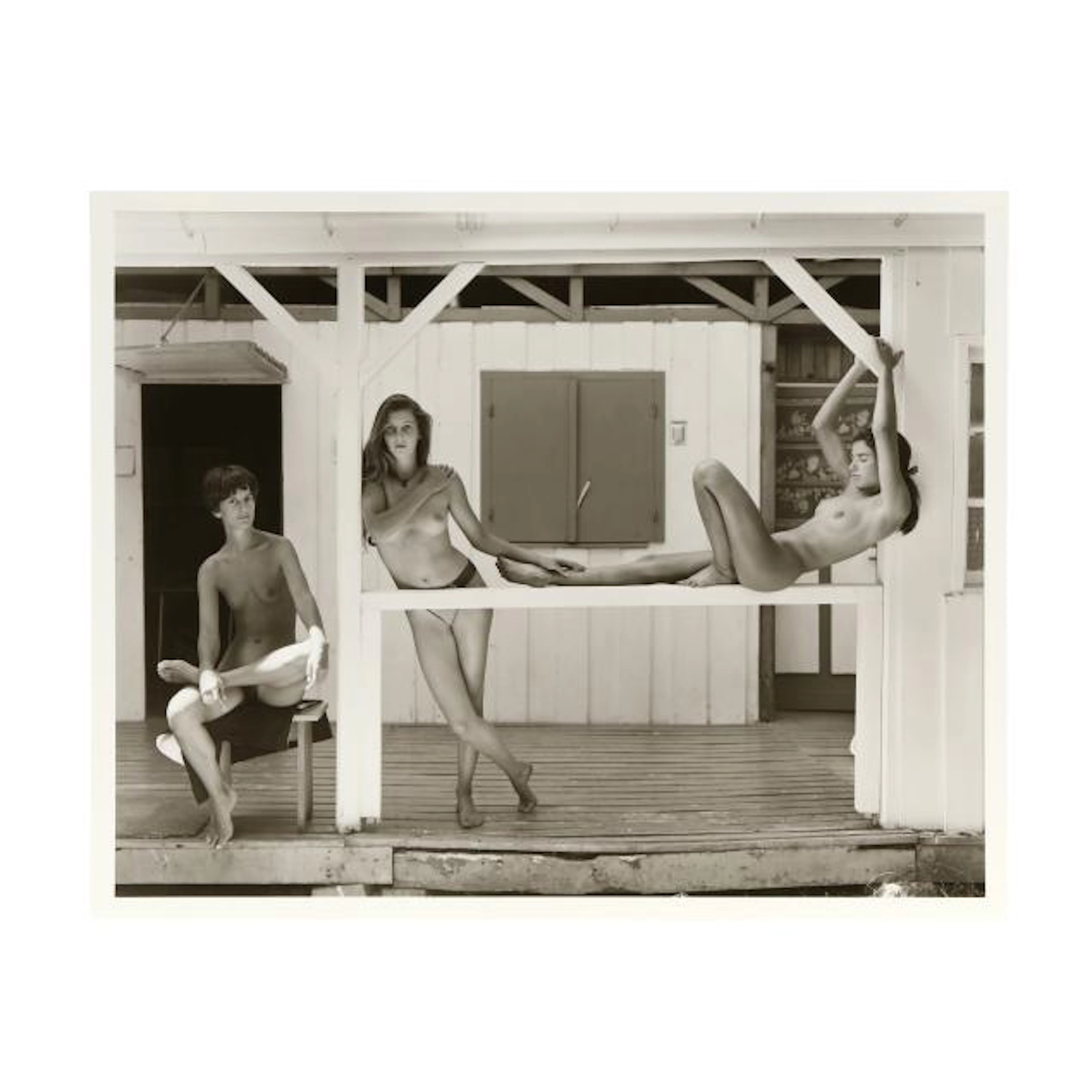 Jock Sturges (American, b. 1947), Maia, Gaëlle, et Marine, Montalivet, France
