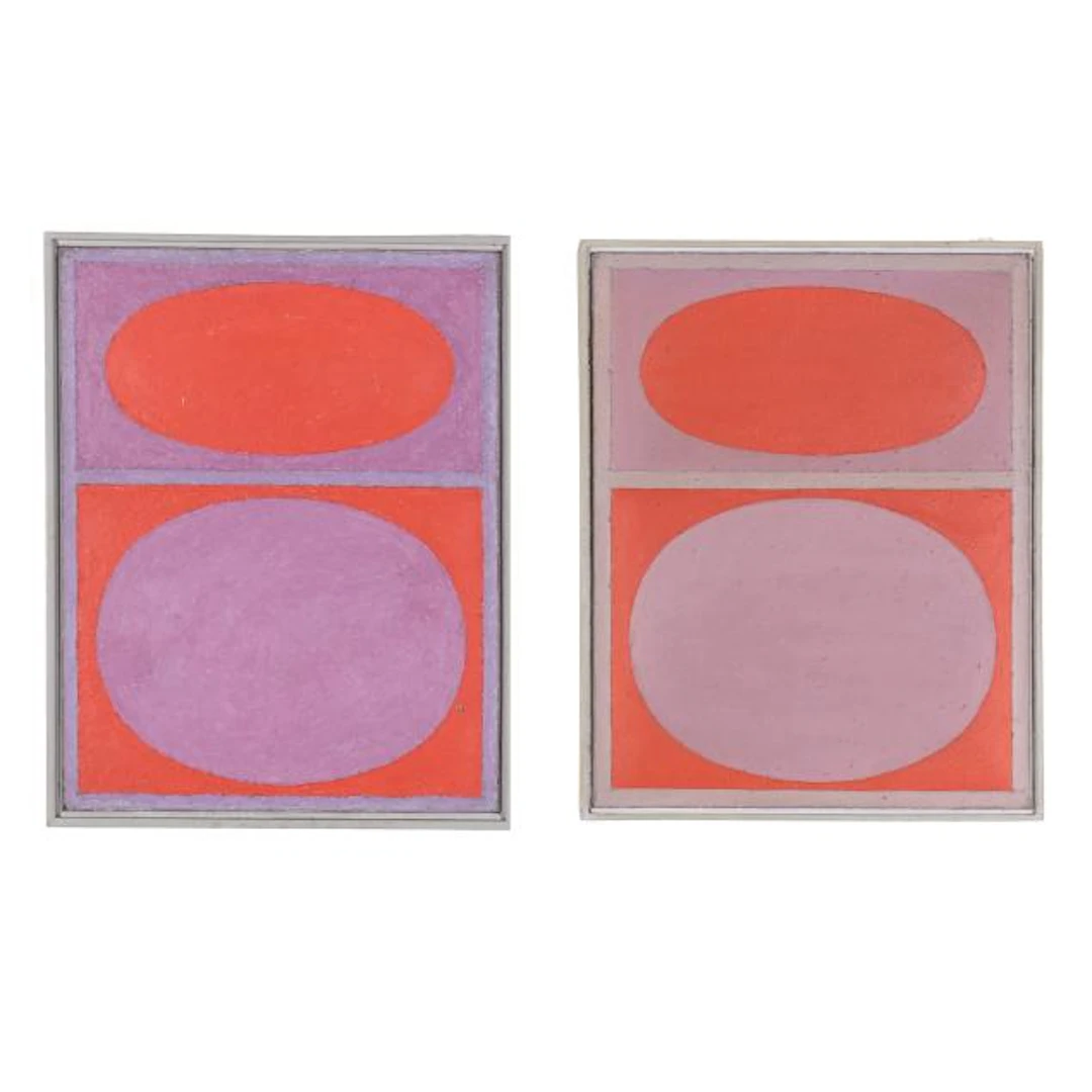 Madeleine Johnson Heidrick (NC, 1913-1982), Untitled (a diptych)