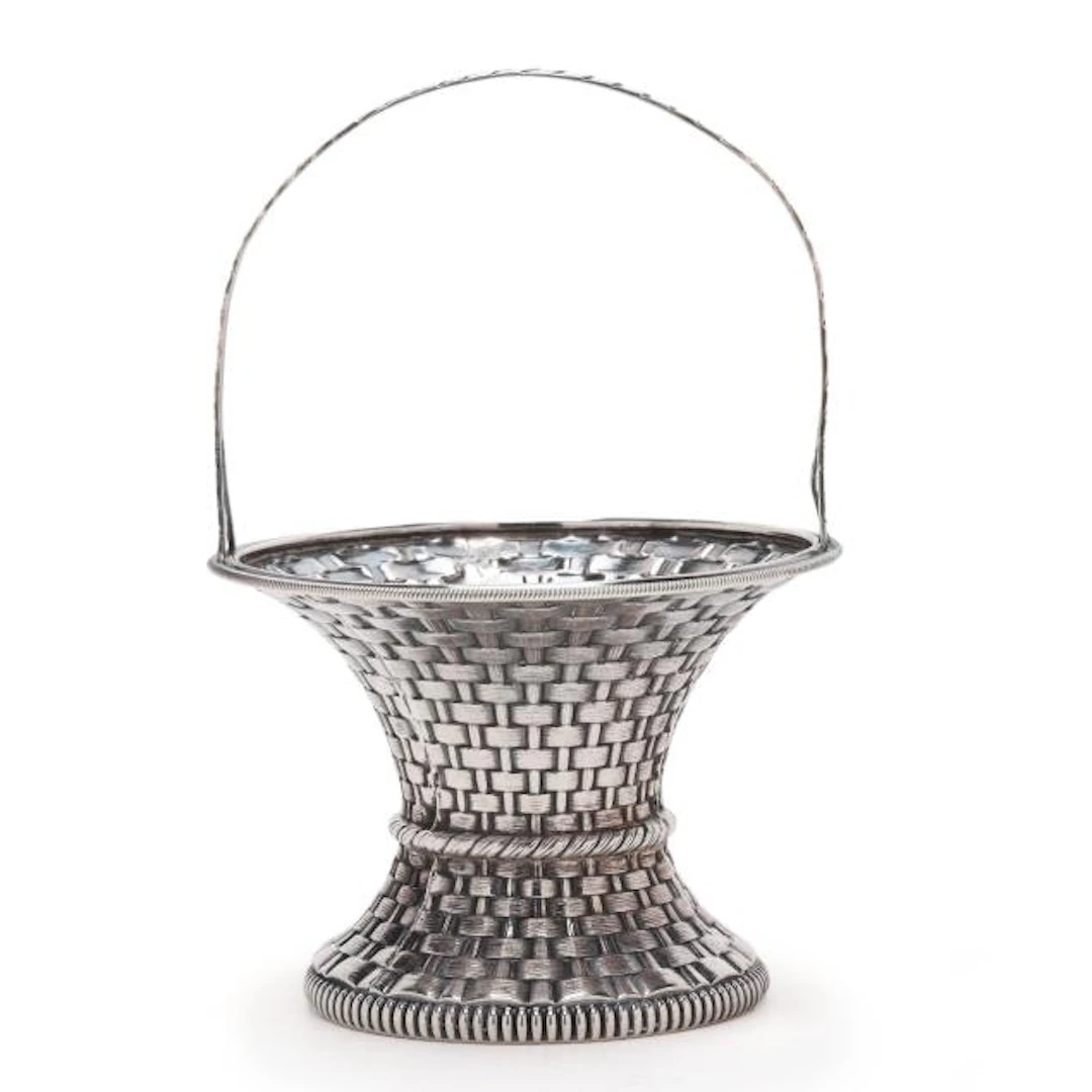 Gorham Sterling Silver Trompe L'oeil Bon Bon Basket