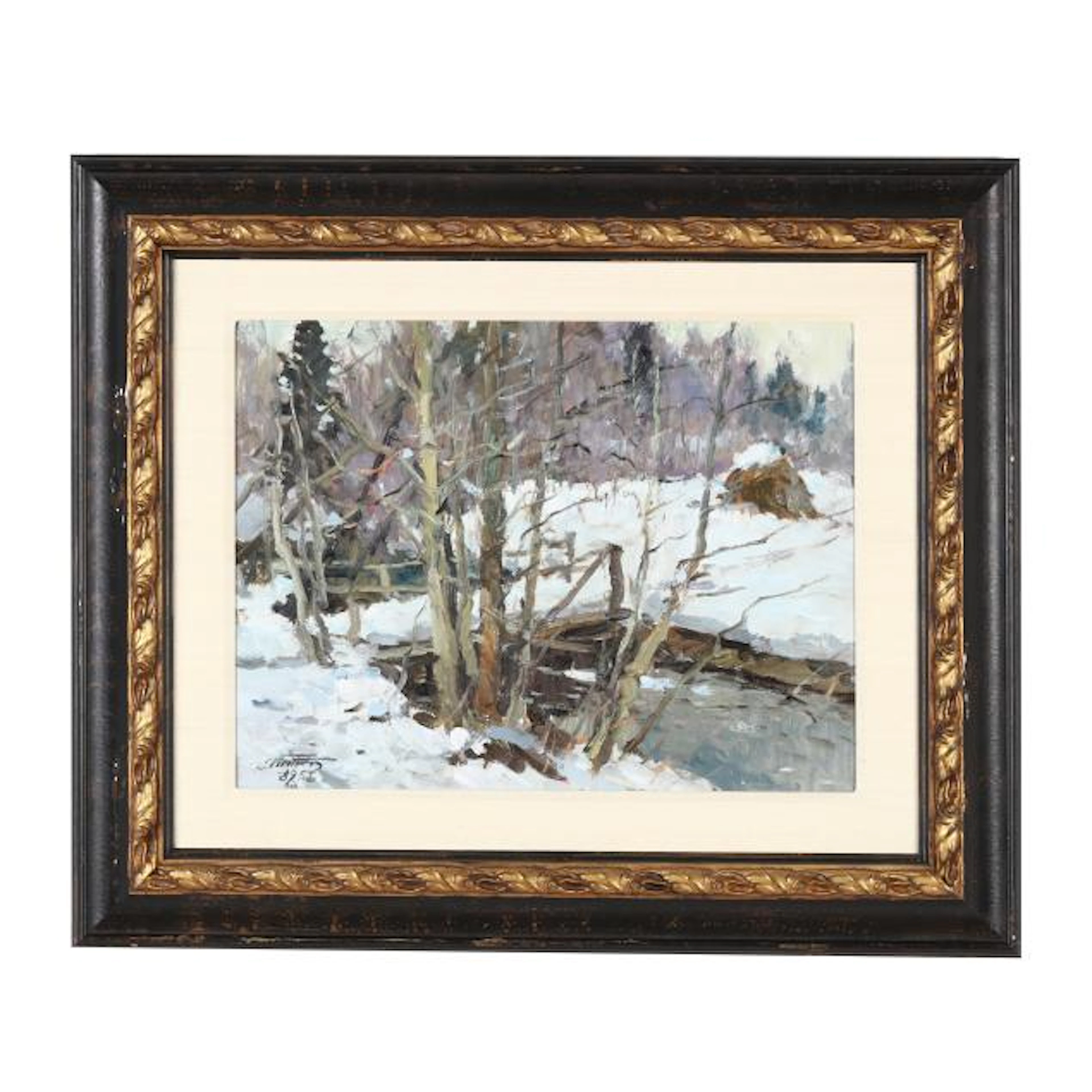 Edgar Vinters (Latvian, 1919-2014), Winter Landscape