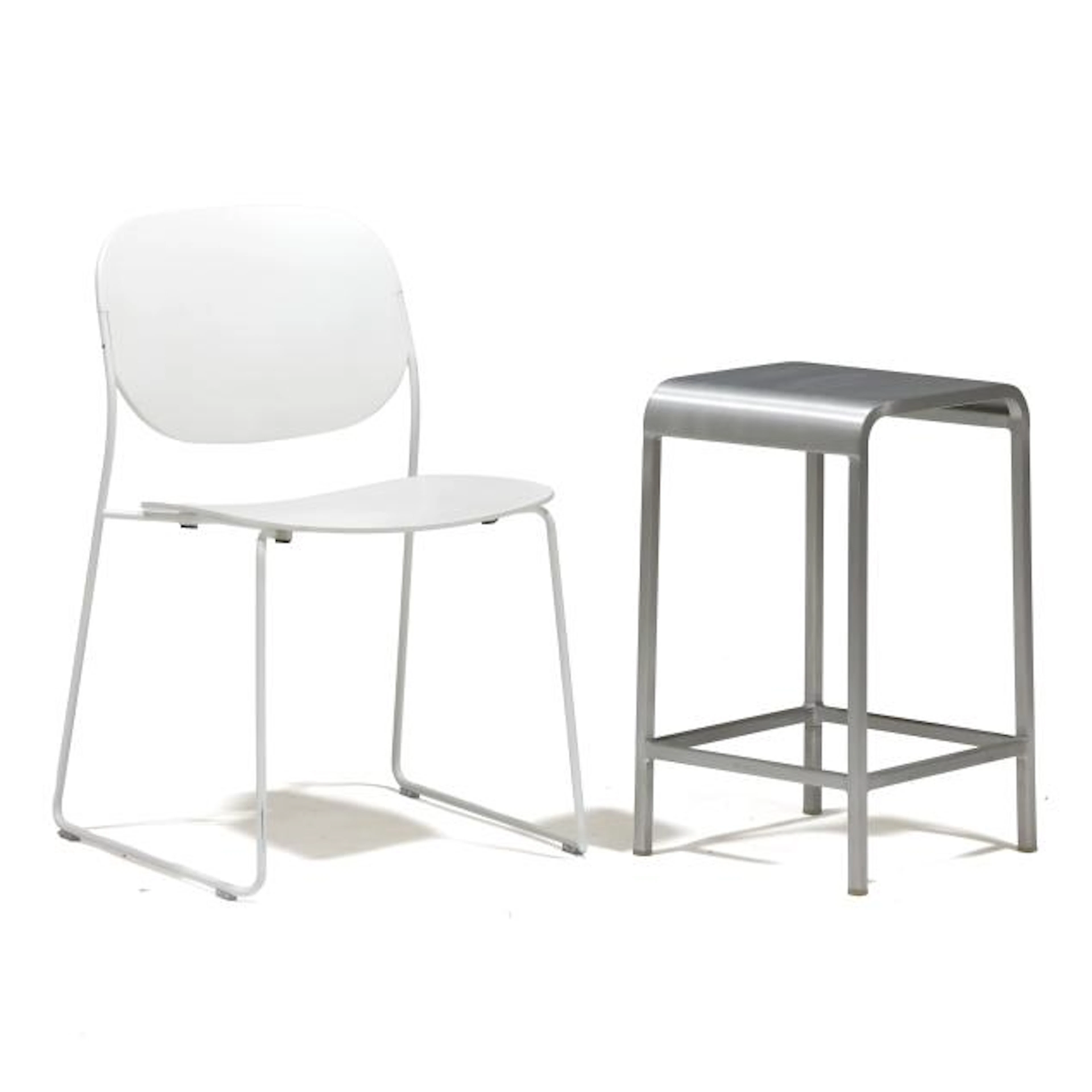 Francesco Rota, Chair and an Emeco Counter Stool