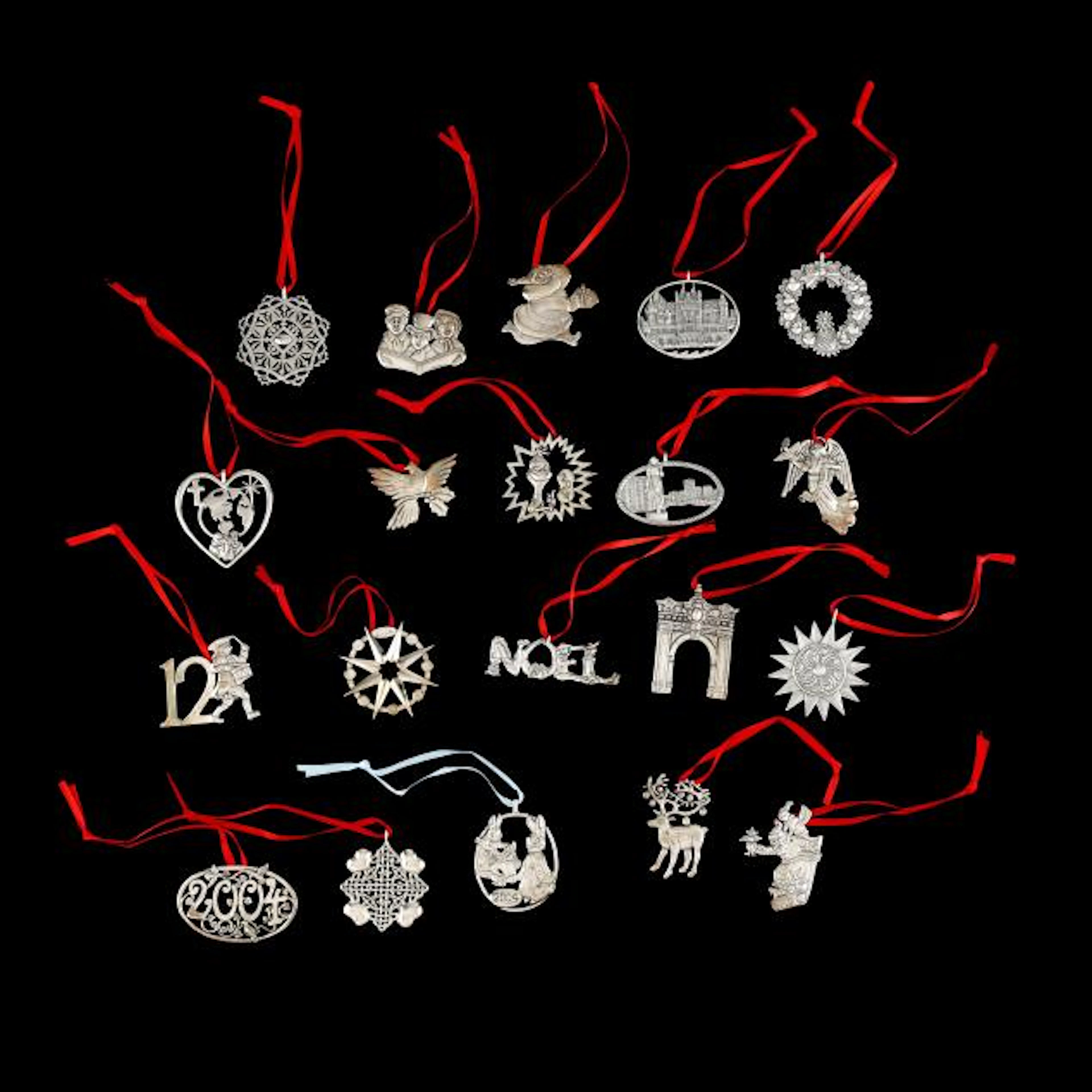 Hand & Hammer, (20) Sterling Silver Holiday Ornaments