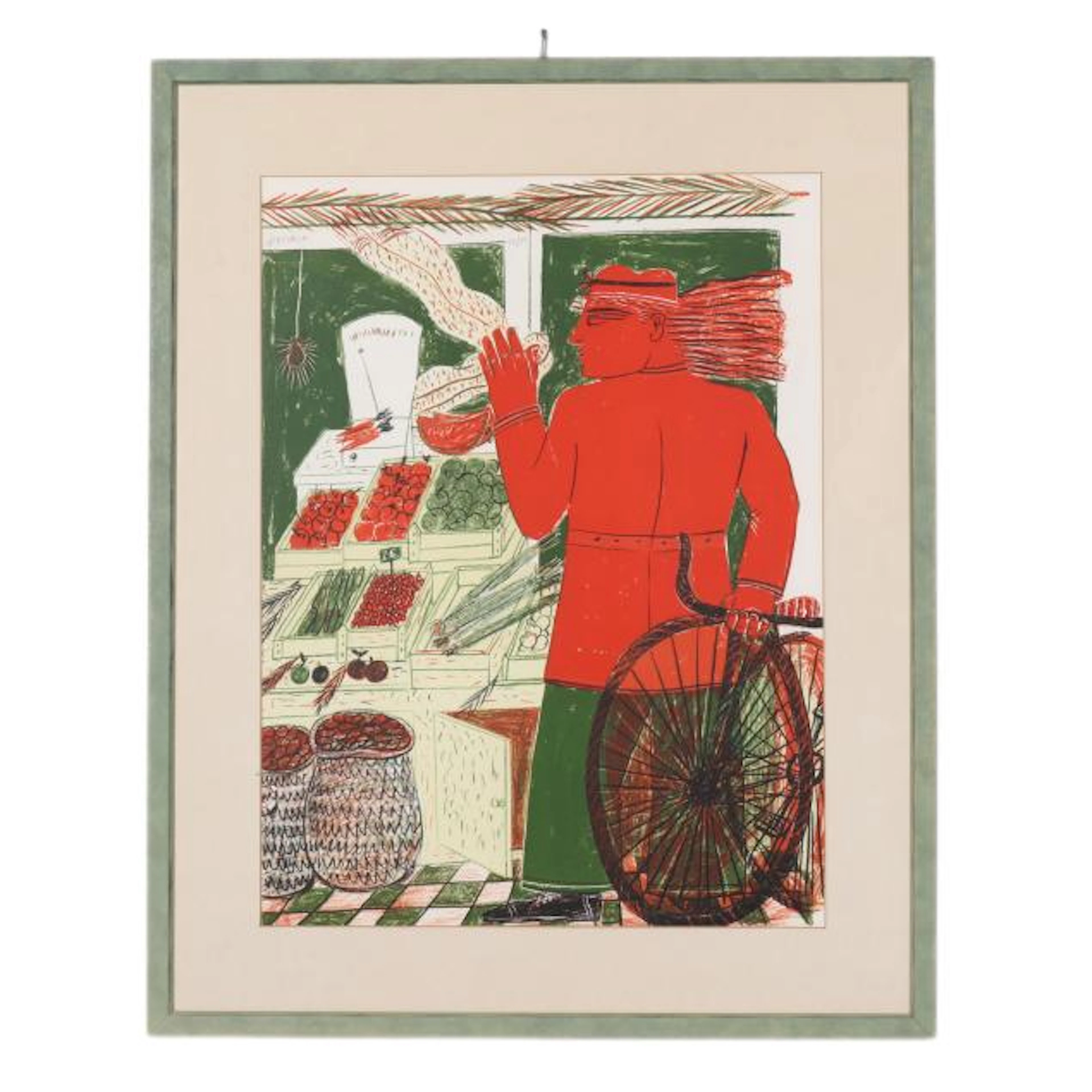 Alekos Fassianos (Greek, 1935-2022), Chez l'Épicier (At the Grocer's)