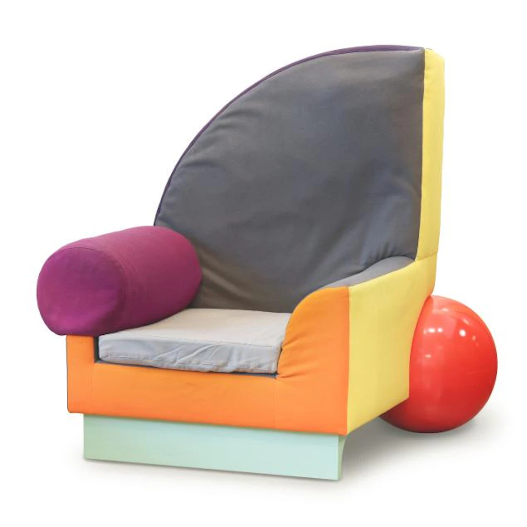 Peter Shire (American, b. 1947), Rare Early Memphis Production Bel Air Chair