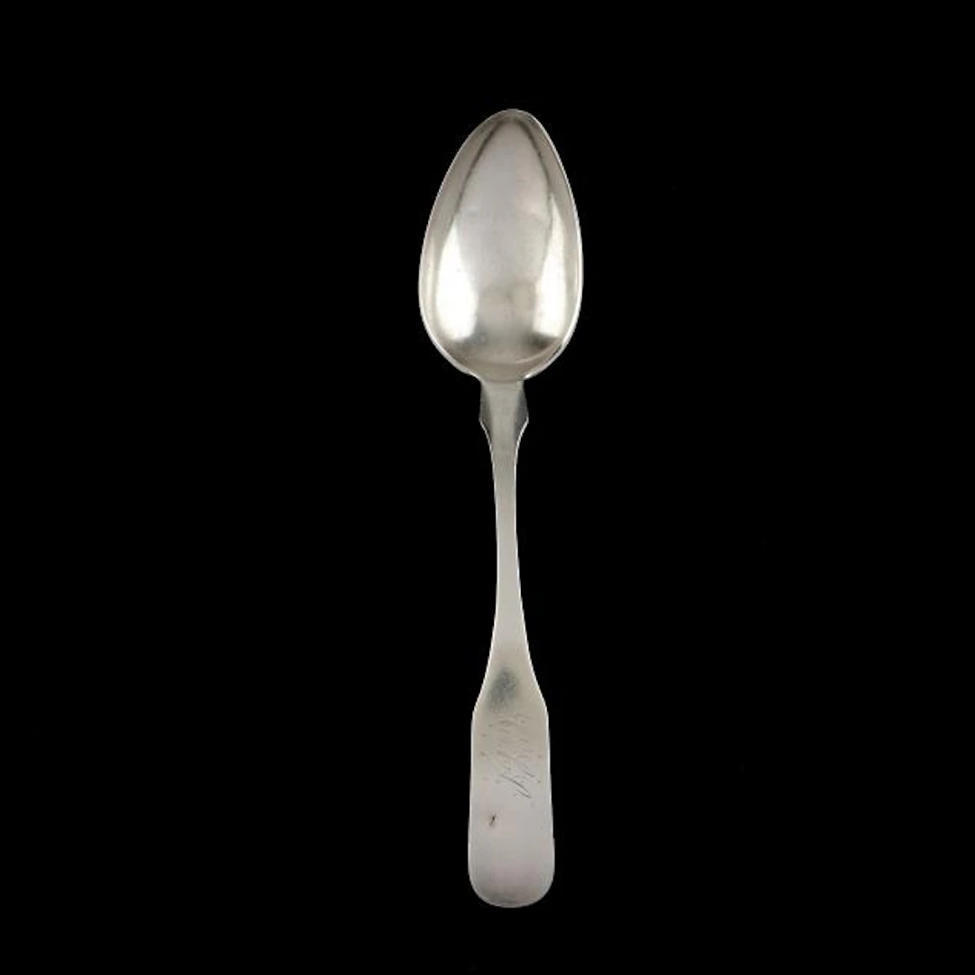 North Carolina Coin Silver Tablespoon, Mark of John Vogler