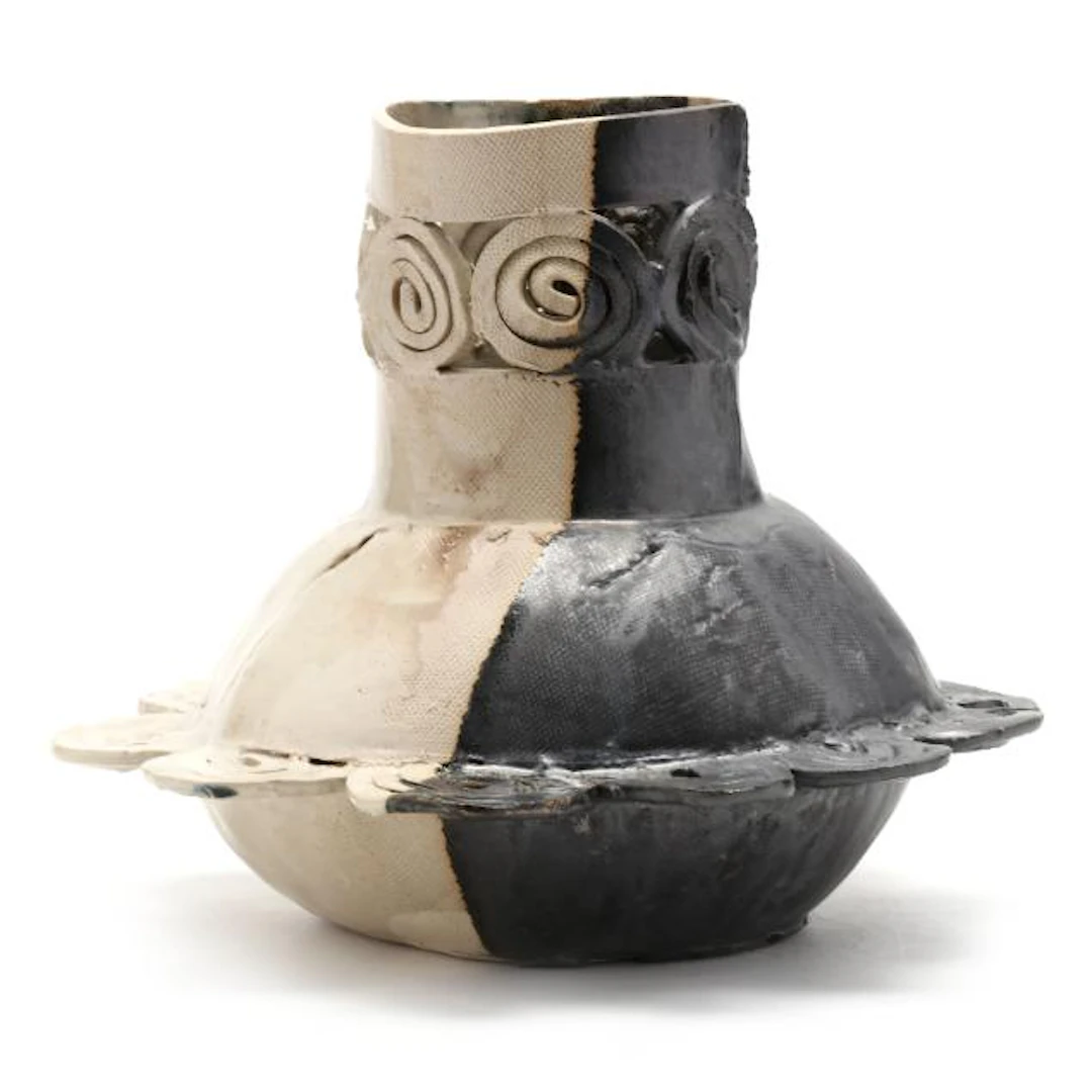 Alain Huin (French American, b. 1947), Postmodernist Ceramic Vase