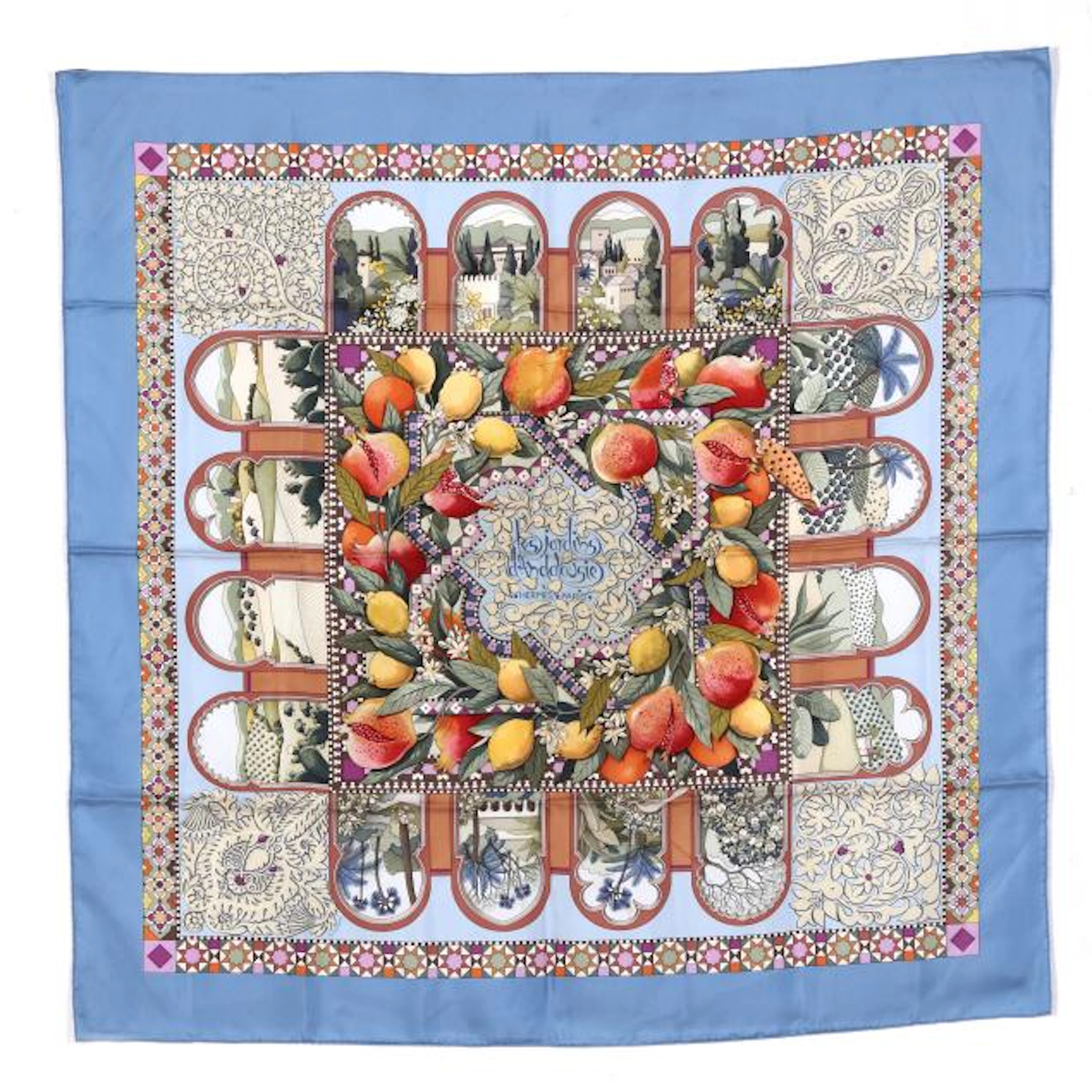 Silk Les Jardins d'Andalousie Scarf, Hermès