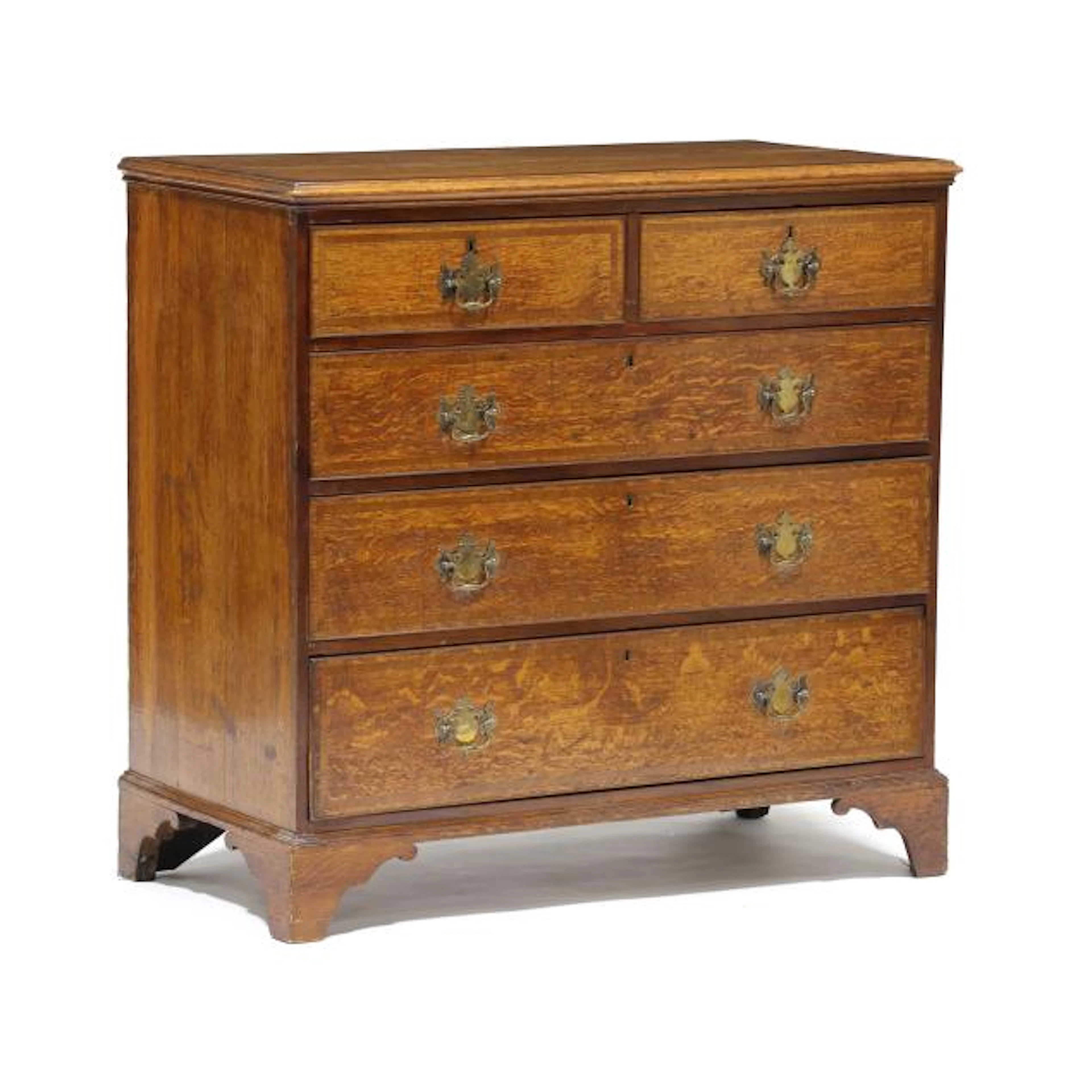 George III Banded Oak Chest of Drawers