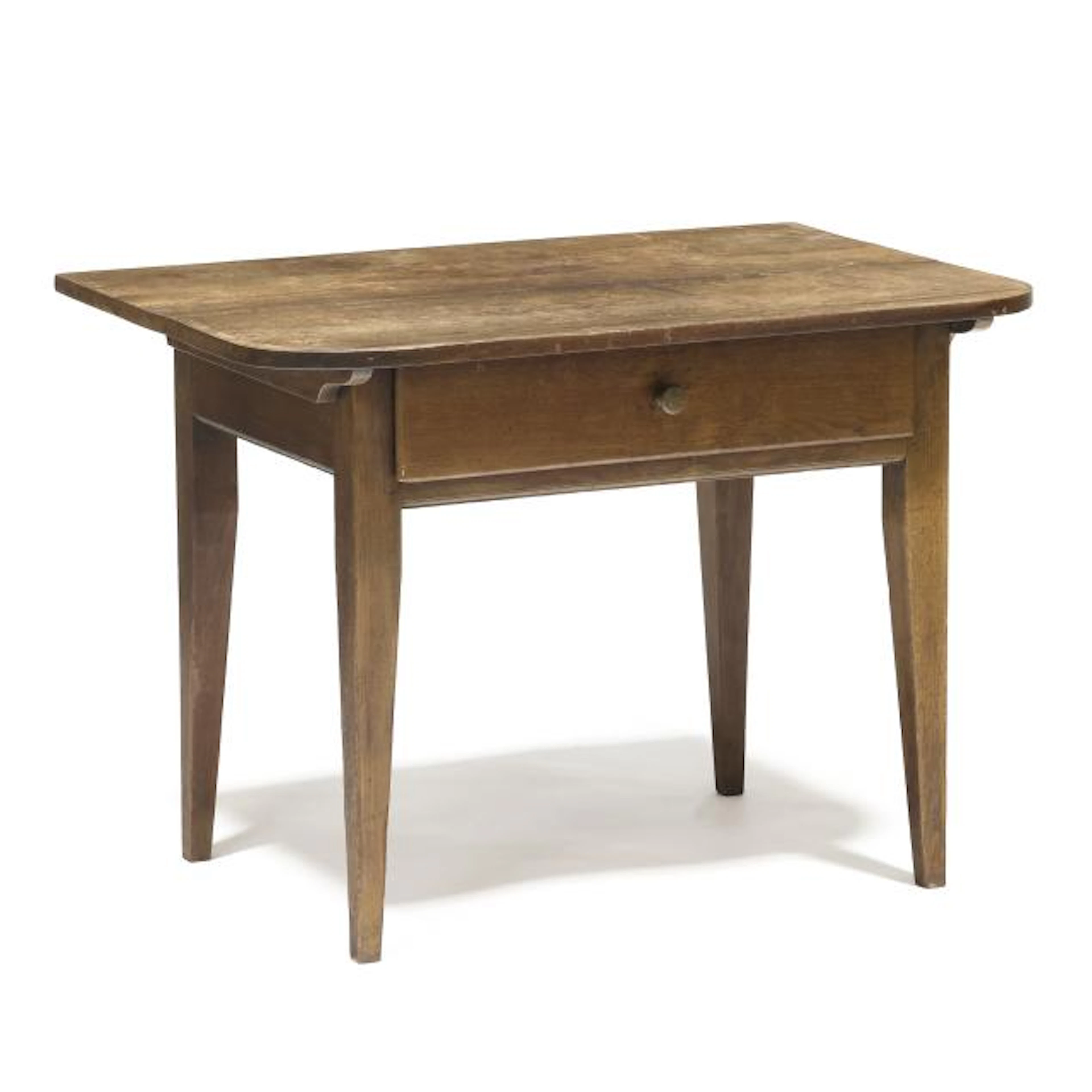 Antique Southern Walnut End Table with Drawer
