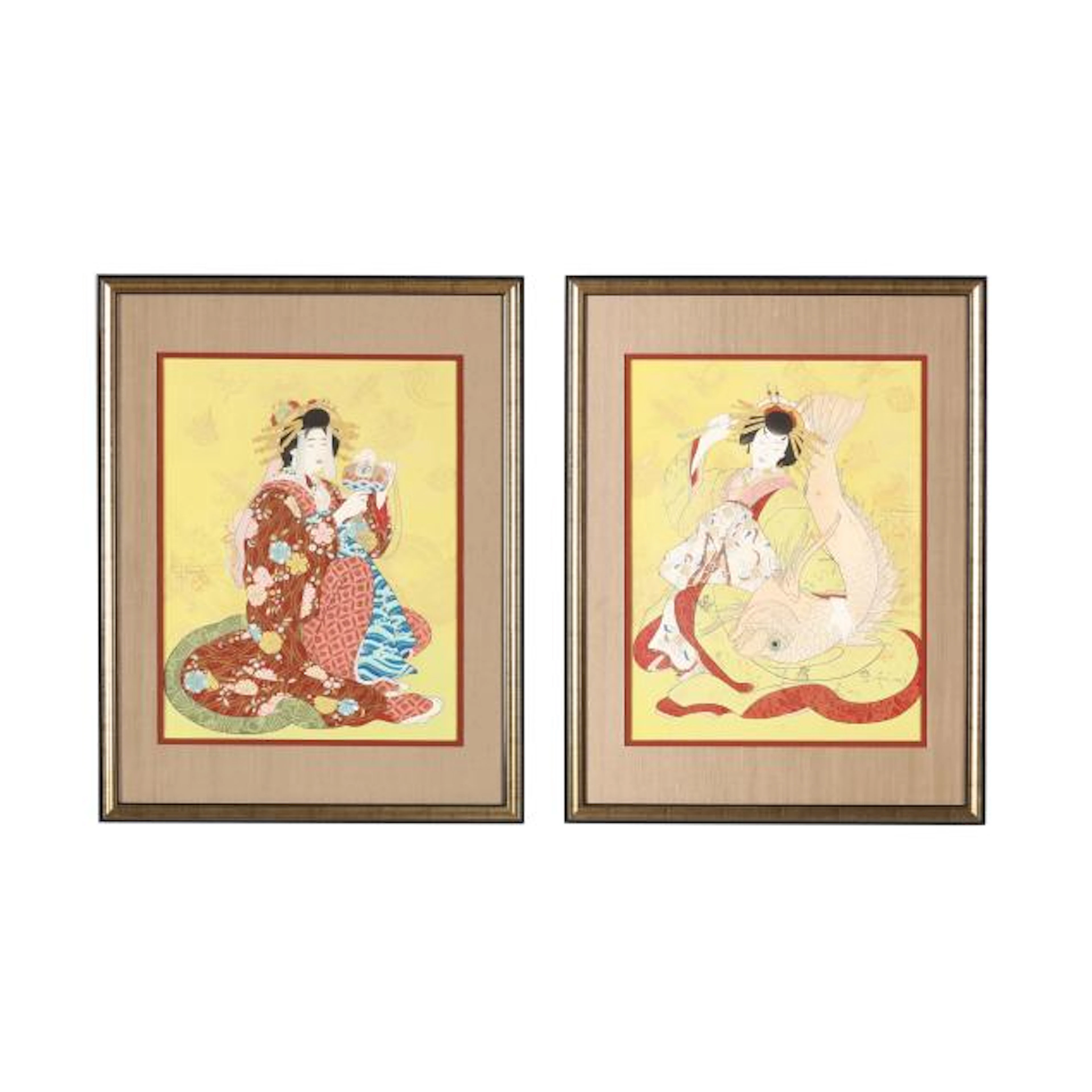 Paul Jacoulet (French, 1902-1960), Ebisu, Dieu de Bonheur Personnifié
