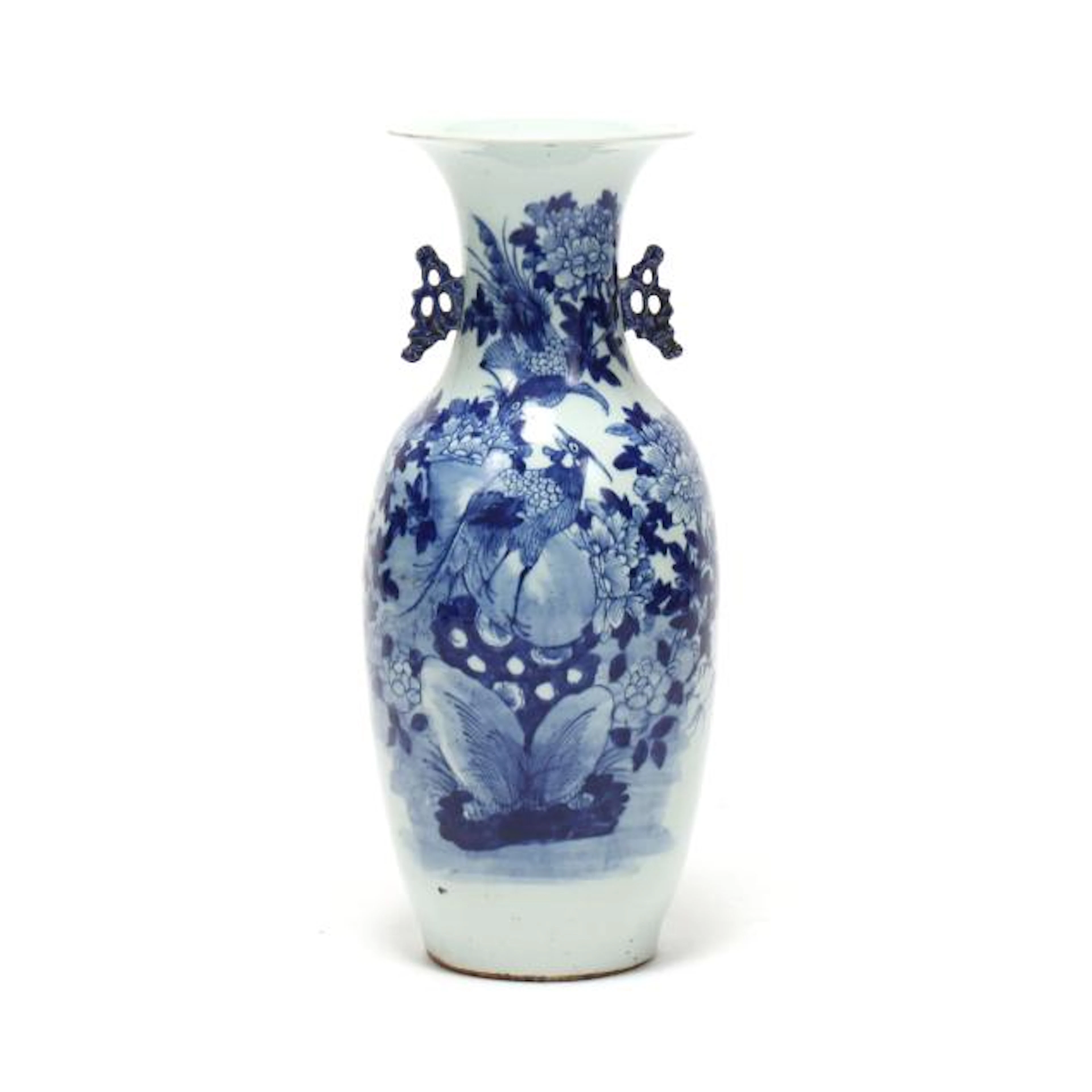 A Chinese Blue and White Porcelain Floor Vase