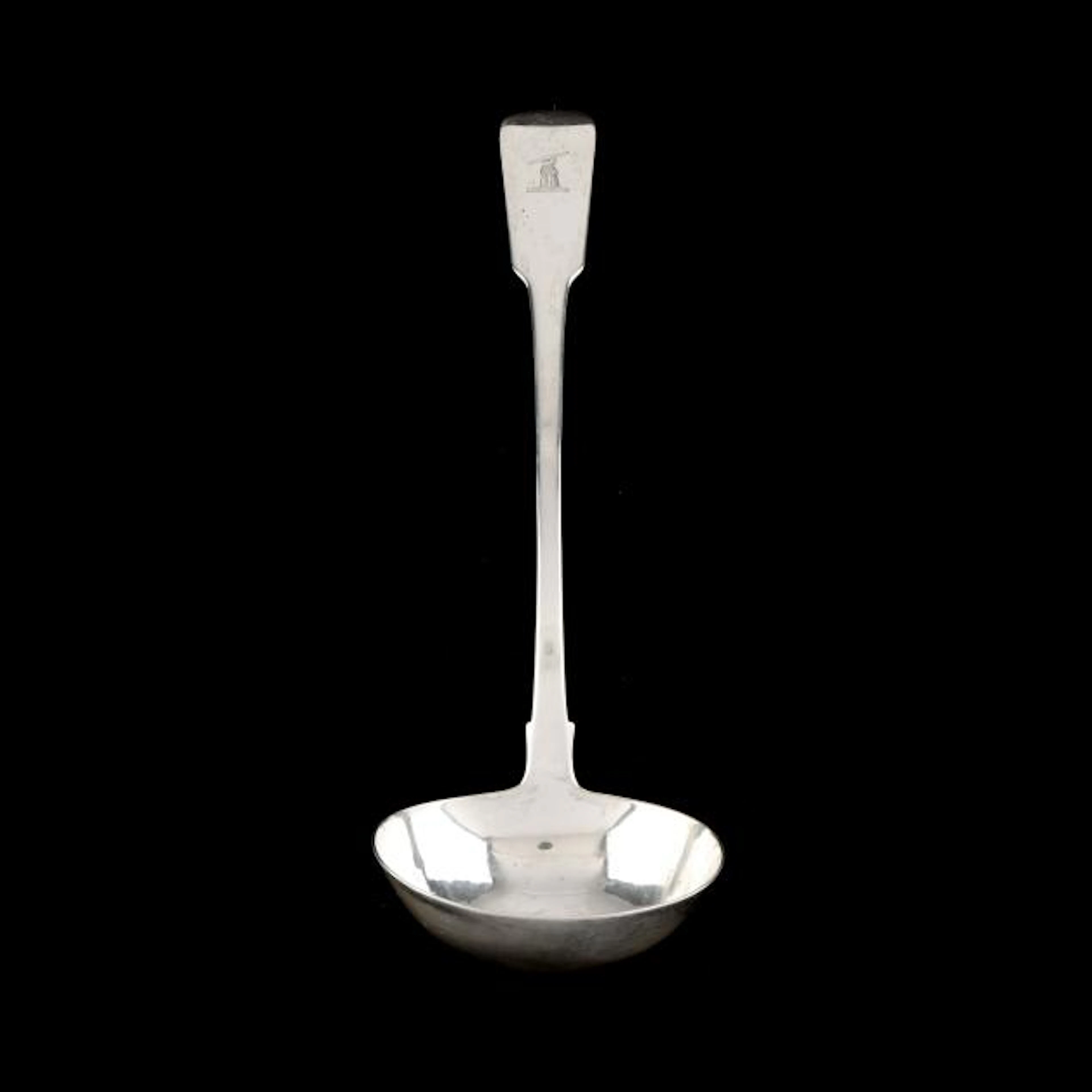 Irish George IV Silver Soup Ladle, Mark of James Scott